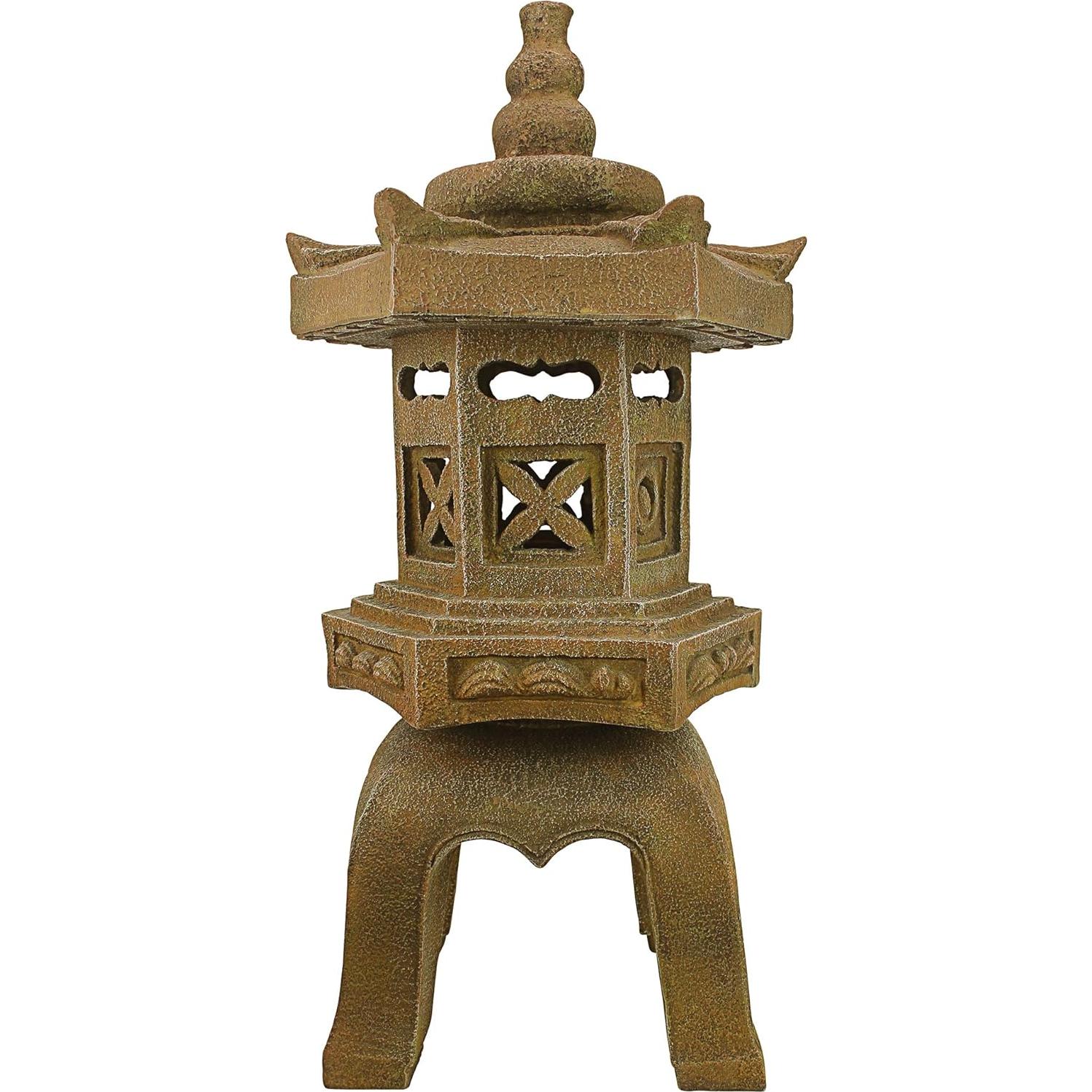 Estatua de Jardín Linterna Pagoda Sagrada Design Toscano 68.58 cm