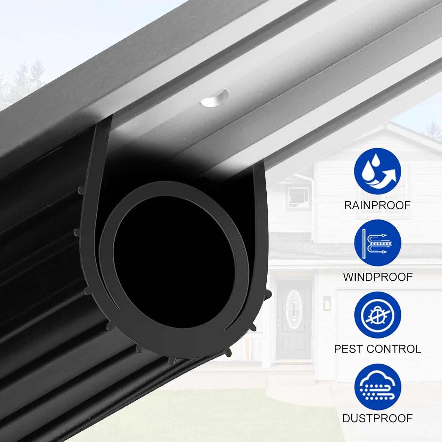 Kit de Sello de Puerta de Garaje DGSL 6.1m Goma Impermeable