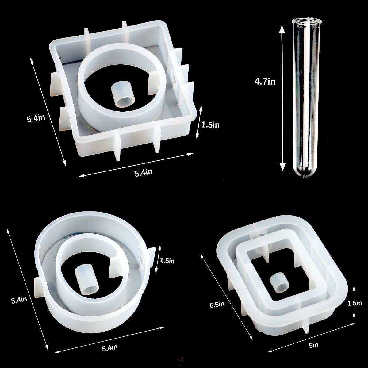 Moldes de Silicona para Jarrones Spencer - 3 Formas