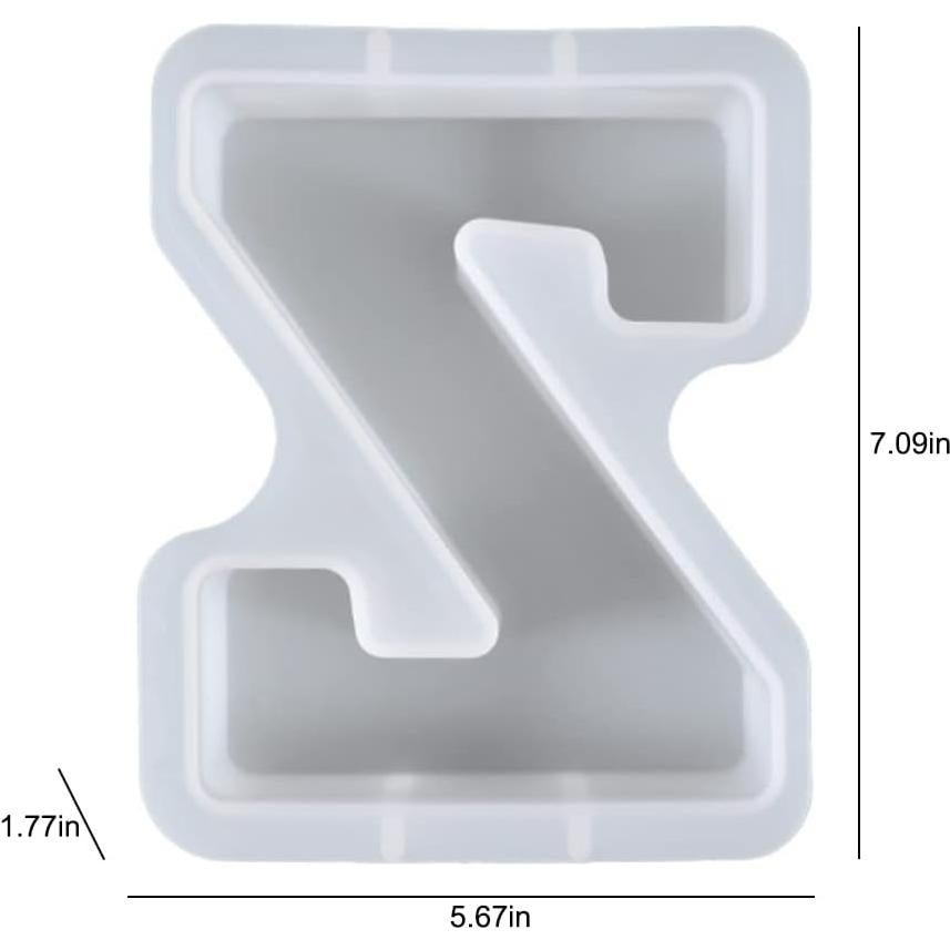 Moldes de Letras Grandes KABAKE para Resina 26 Piezas