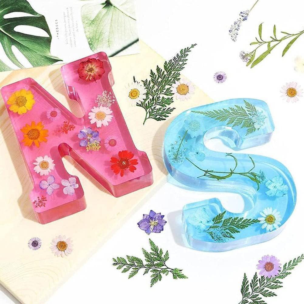 Moldes de Letras Grandes KABAKE para Resina 26 Piezas