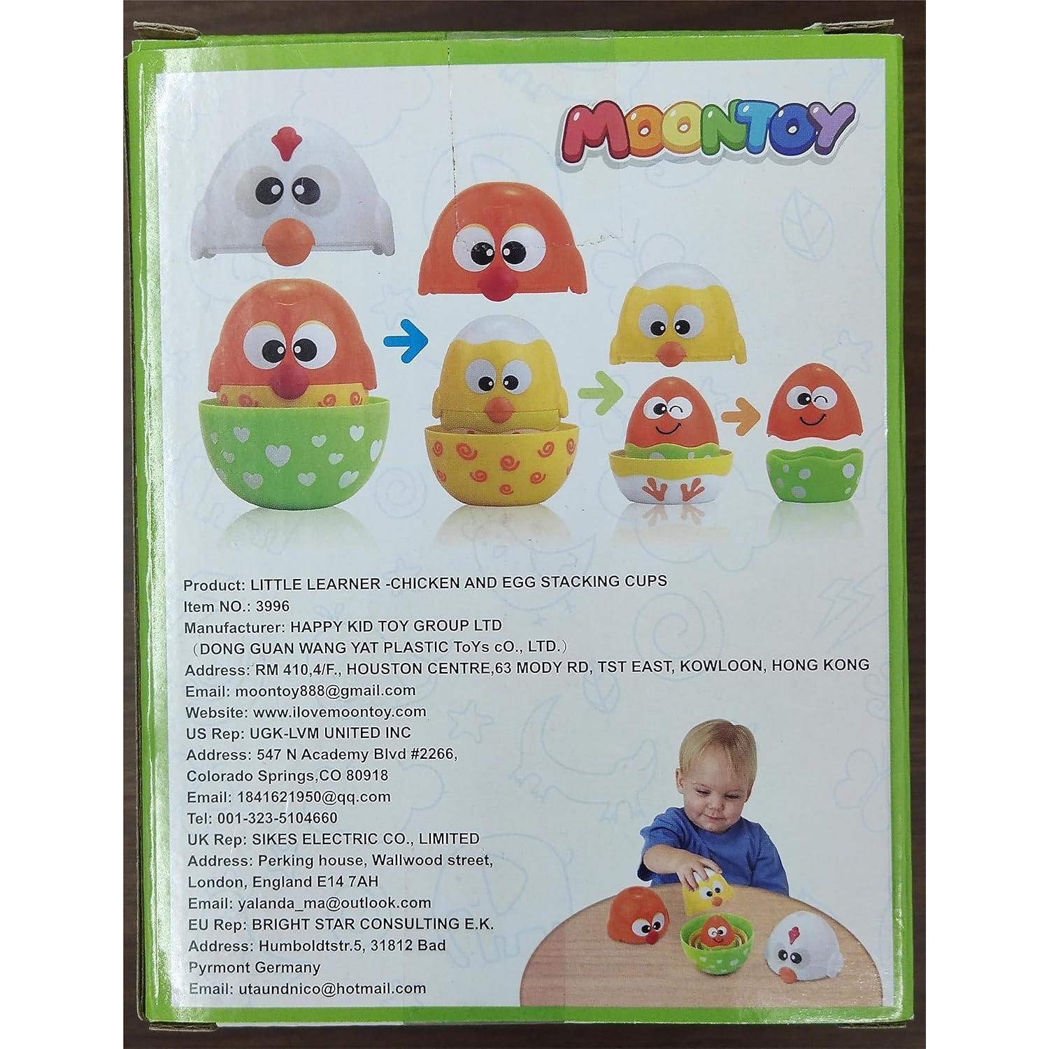 MOONTOY Juguetes de Huevos Anidables para Niños 1-3 Años