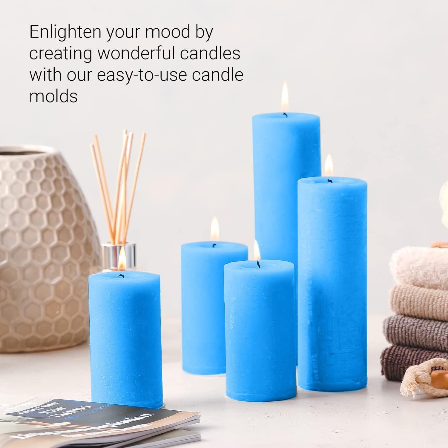 Juego de Moldes para Hacer Velas Cilíndricas Tienda de Velas