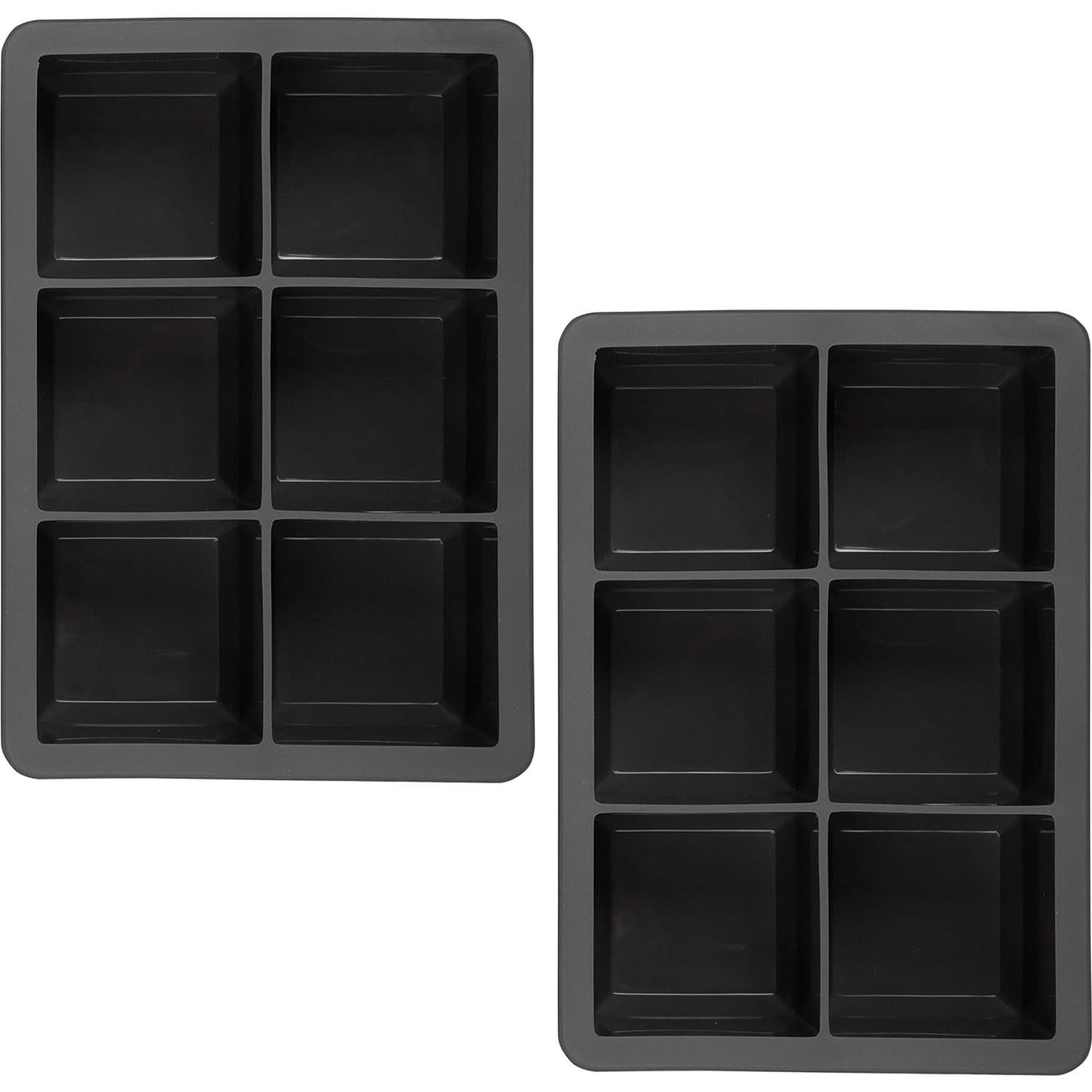 Bandeja de Hielo Tovolo King Cube Silicona 2 Piezas Carbón