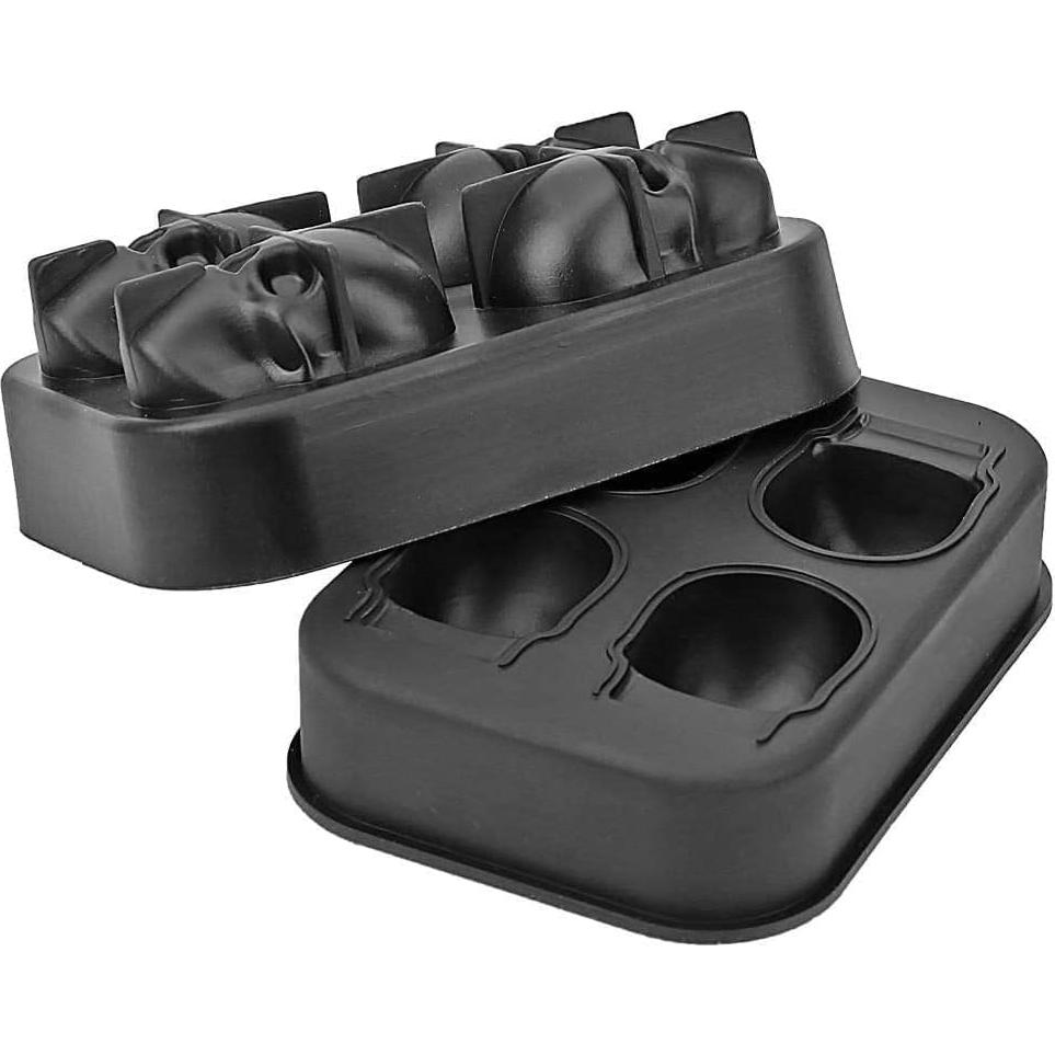 Molde de Hielo Calavera 3D CHIYAN - 2 Paquetes de Silicona