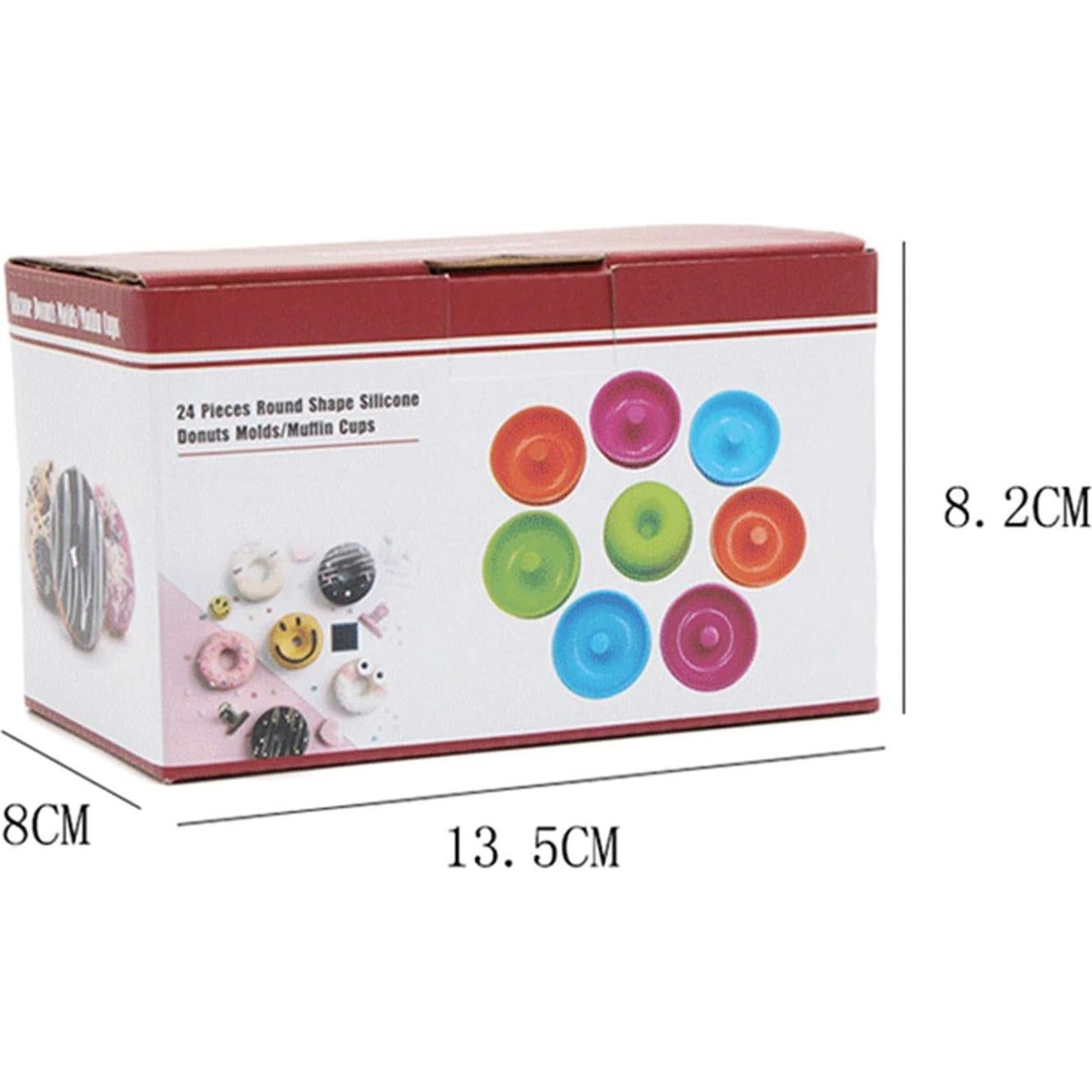 Moldes de Silicona Ulalaza 24PCS para Muffins y Cupcakes