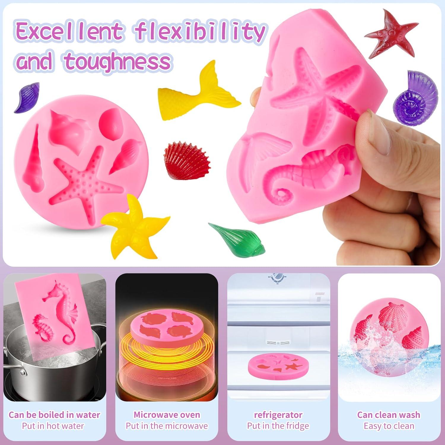 Molde de Silicona para Fondant Marino Elfkitwang - 6 Piezas