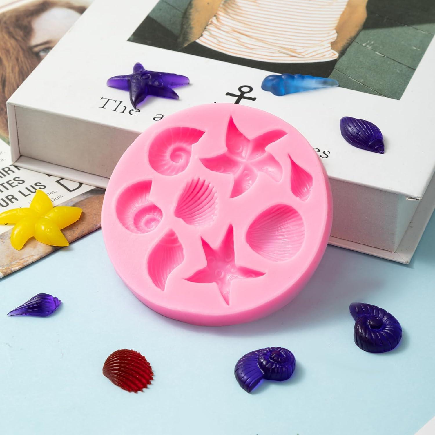 Molde de Silicona para Fondant Marino Elfkitwang - 6 Piezas