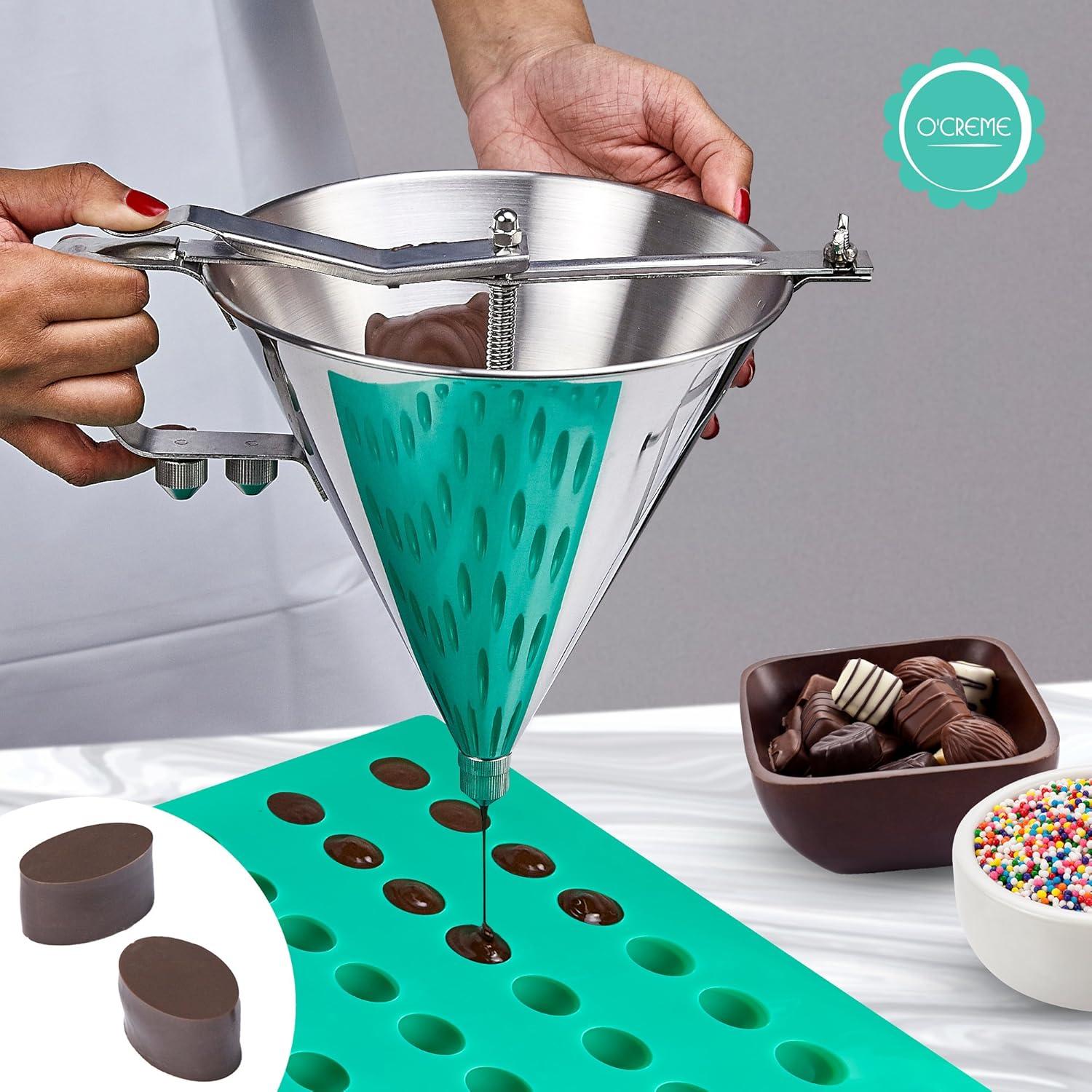 Molde de Silicona Ovalado O'Creme para Chocolates y Caramelos