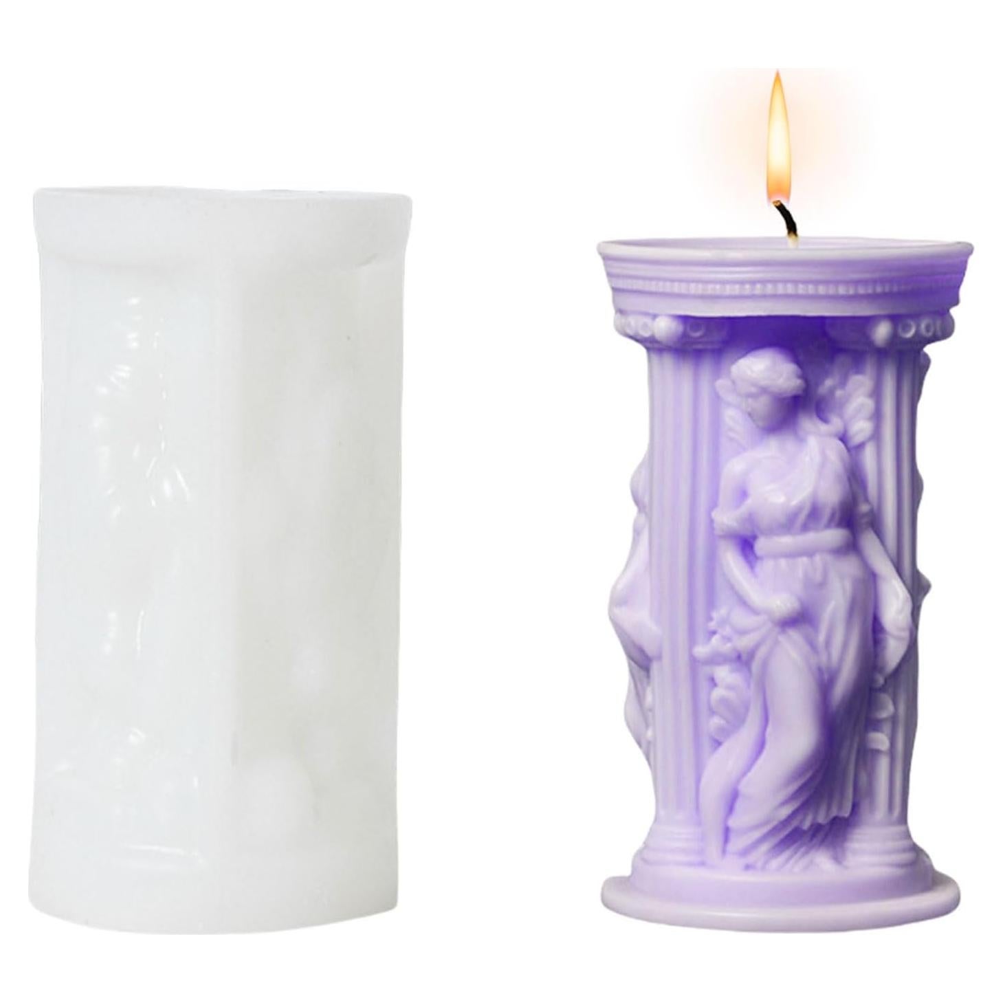 Molde de Silicona para Velas 3D Diosa Atenea - Symphonyw