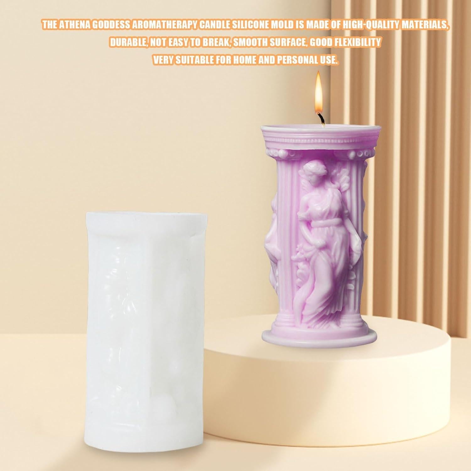 Molde de Silicona para Velas 3D Diosa Atenea - Symphonyw