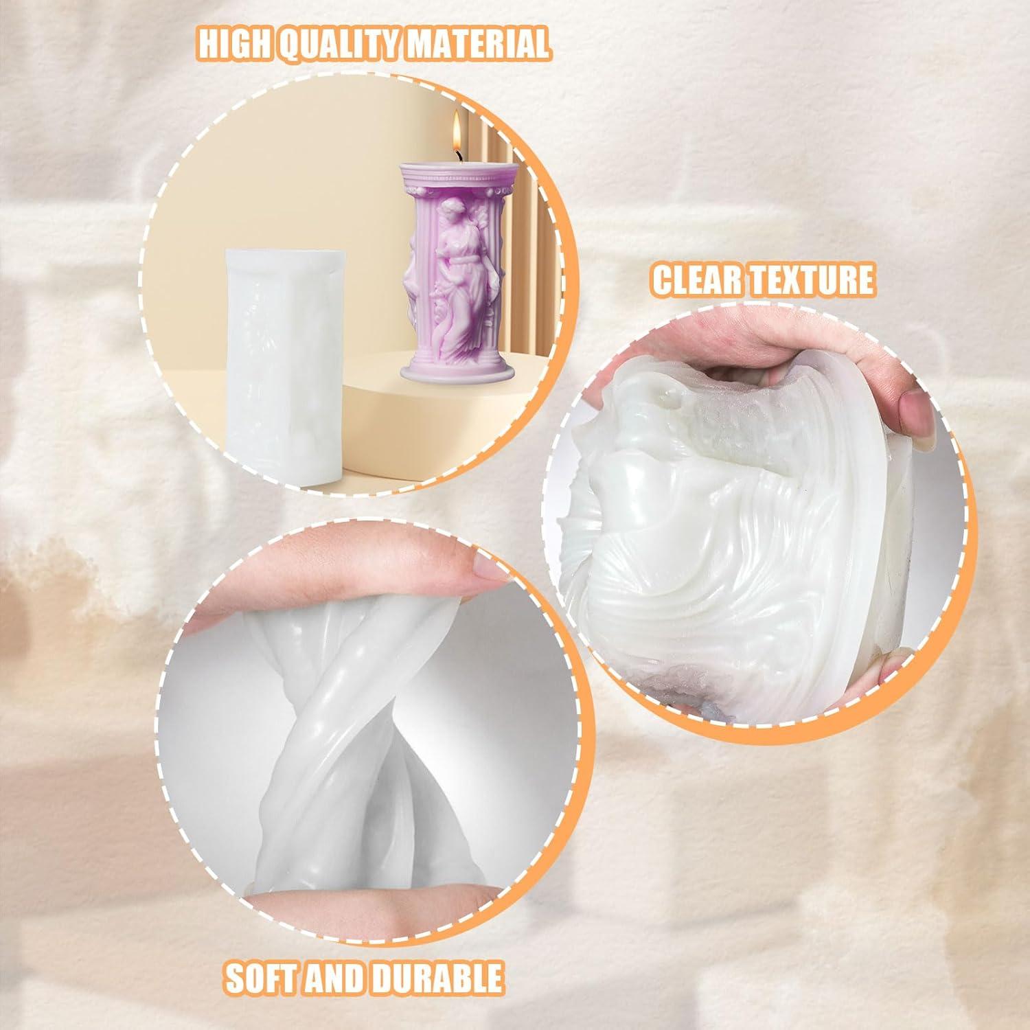 Molde de Silicona para Velas 3D Diosa Atenea - Symphonyw