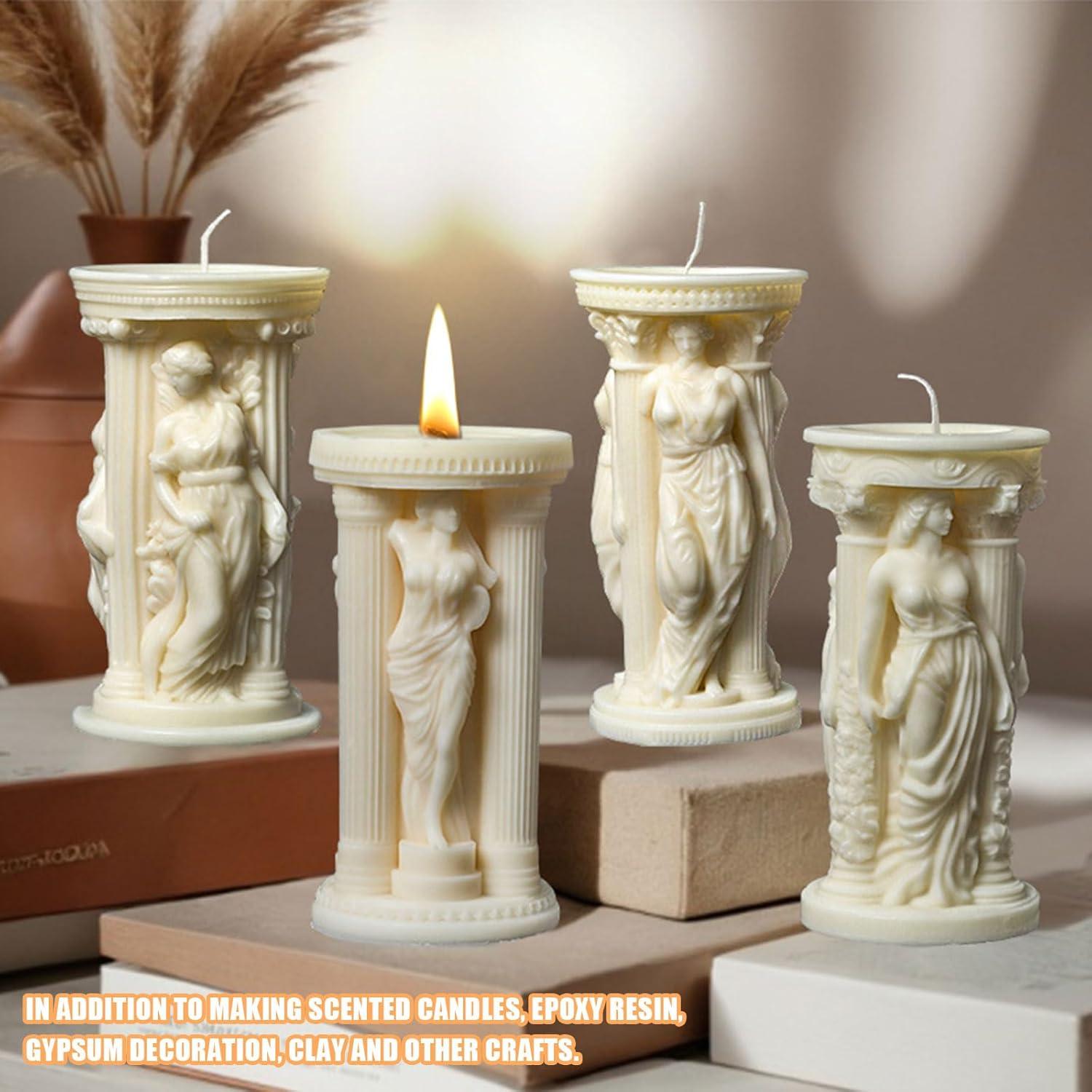 Molde de Silicona para Velas 3D Diosa Atenea - Symphonyw