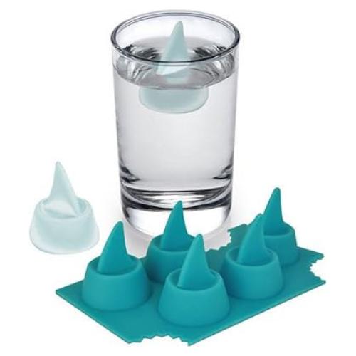 Bandeja de Hielo Silicona SPHTOEO Aleta de Tiburón 13x8 cm