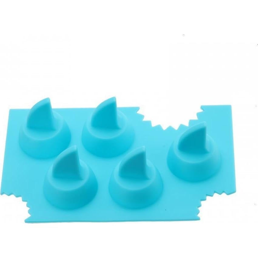 Bandeja de Hielo Silicona SPHTOEO Aleta de Tiburón 13x8 cm