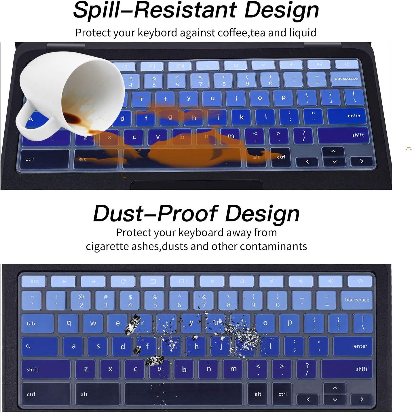 Funda de Teclado CaseBuy para Dell Chromebook 11.6" Azul