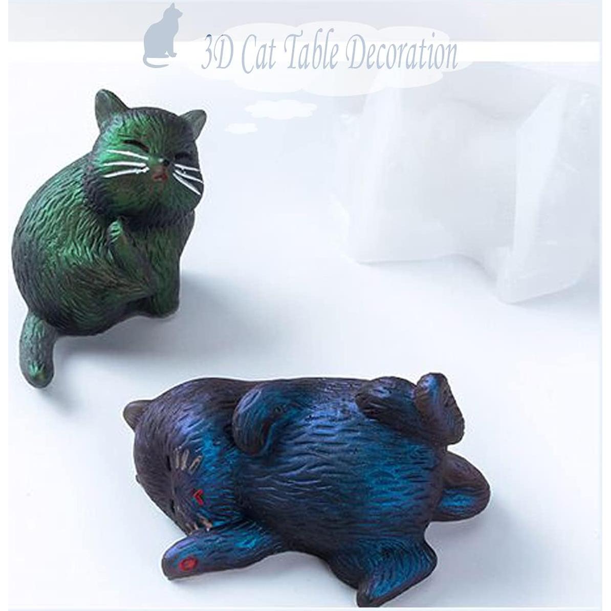 Molde de Silicona para Gato iSuperb - 4 Piezas DIY