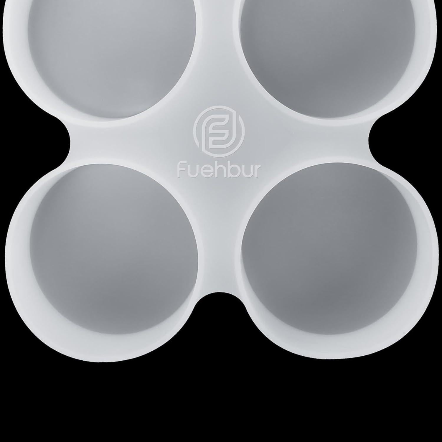 Molde de Silicona para Jabón y Resina Fuehbur 4 Cavidades