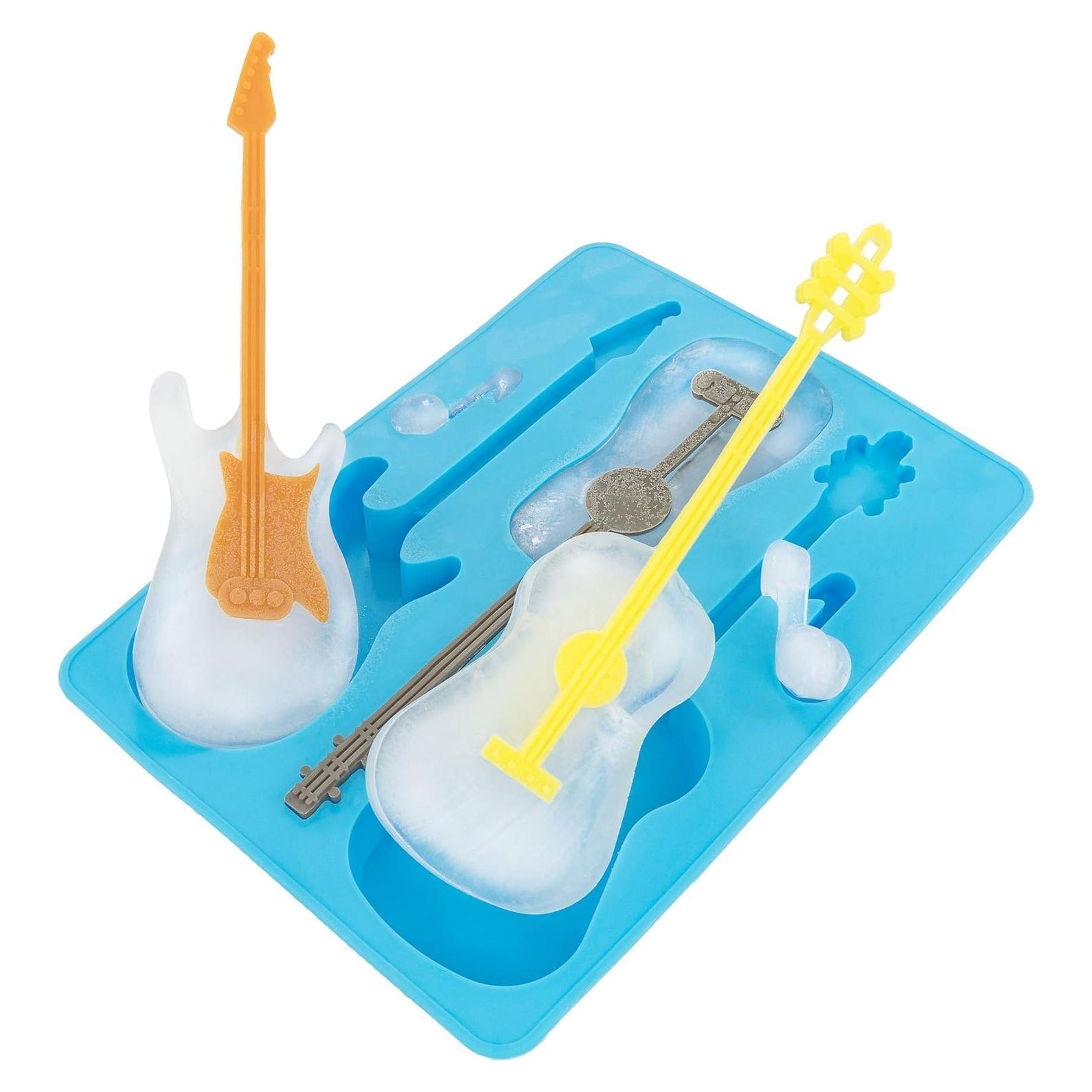 Bandeja de Hielo Guitarra Azul Fairly Odd Novelties 6 Cubos