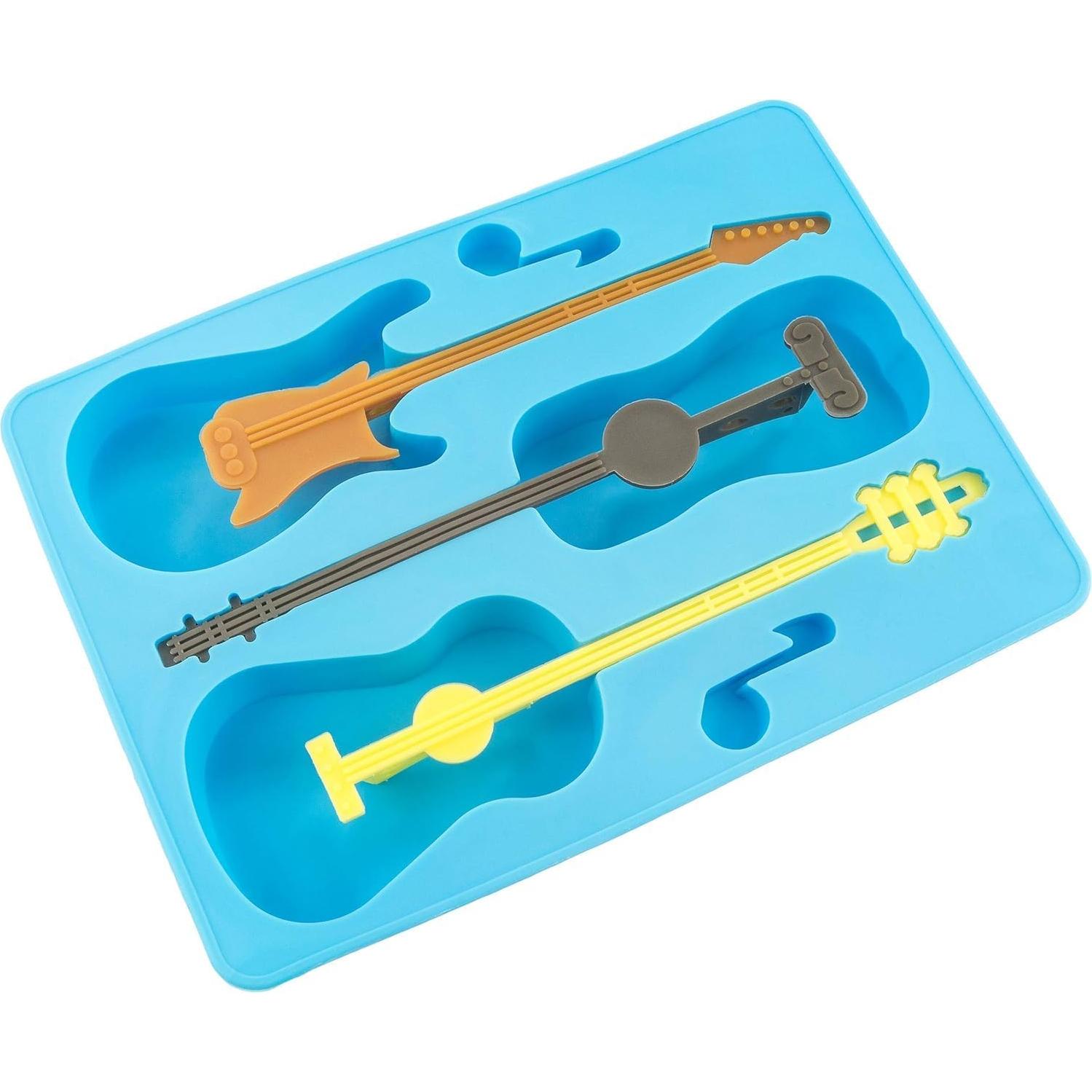 Bandeja de Hielo Guitarra Azul Fairly Odd Novelties 6 Cubos