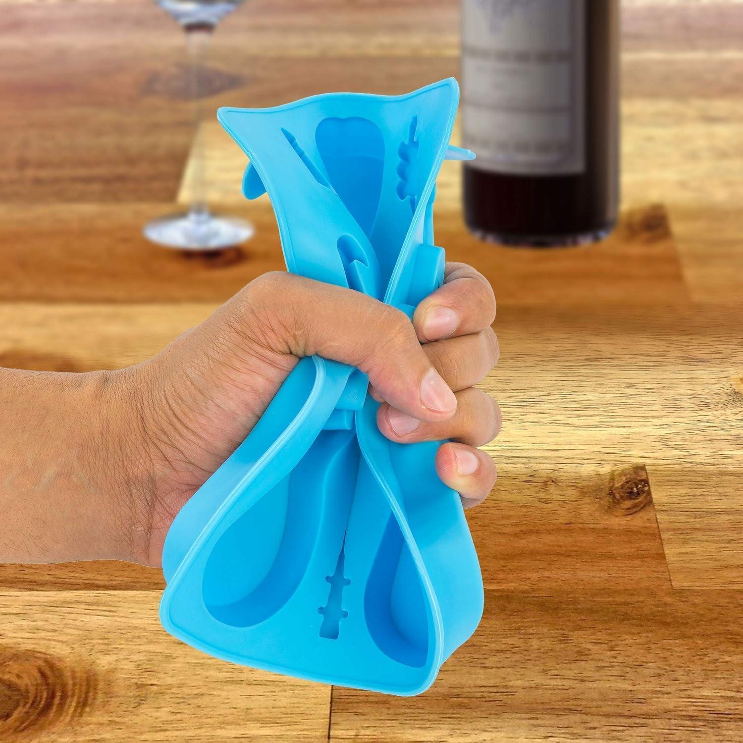 Bandeja de Hielo Guitarra Azul Fairly Odd Novelties 6 Cubos