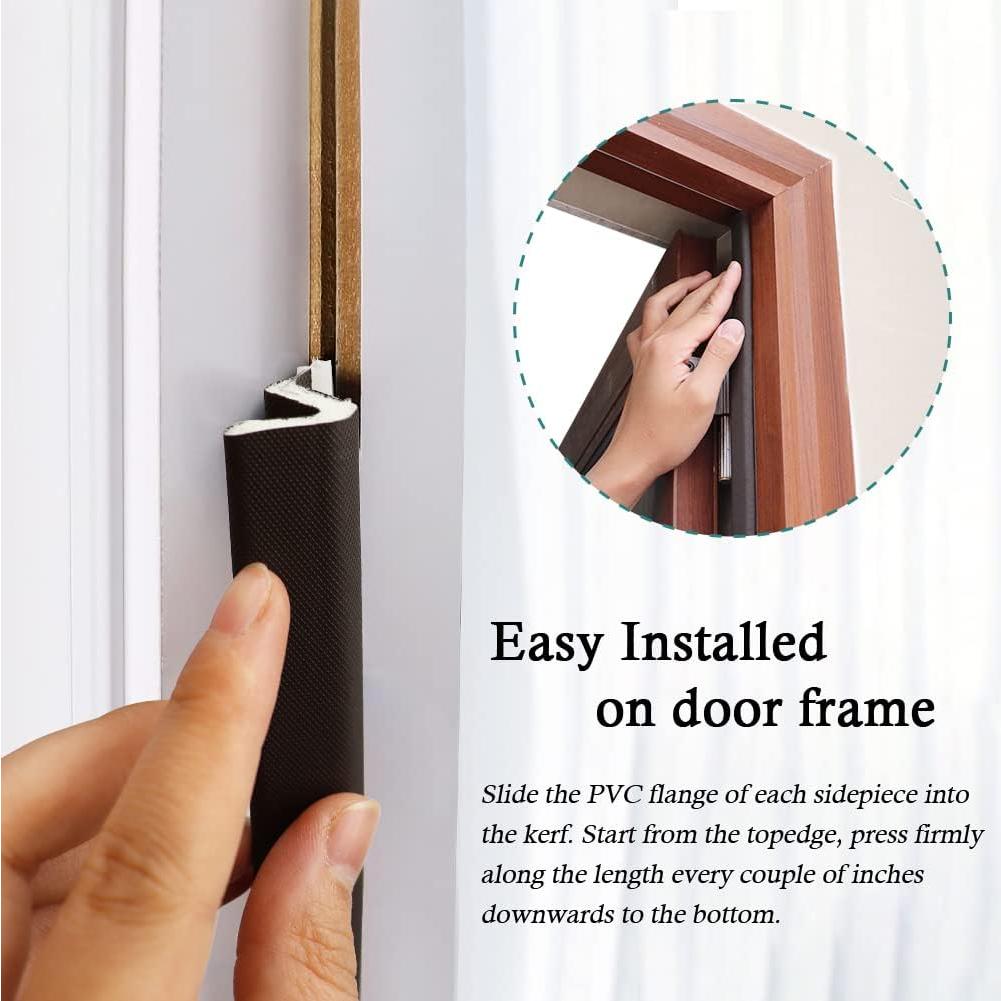 Tira de Sellado para Puerta LSGCQ 26 pies Espuma PU Marrón