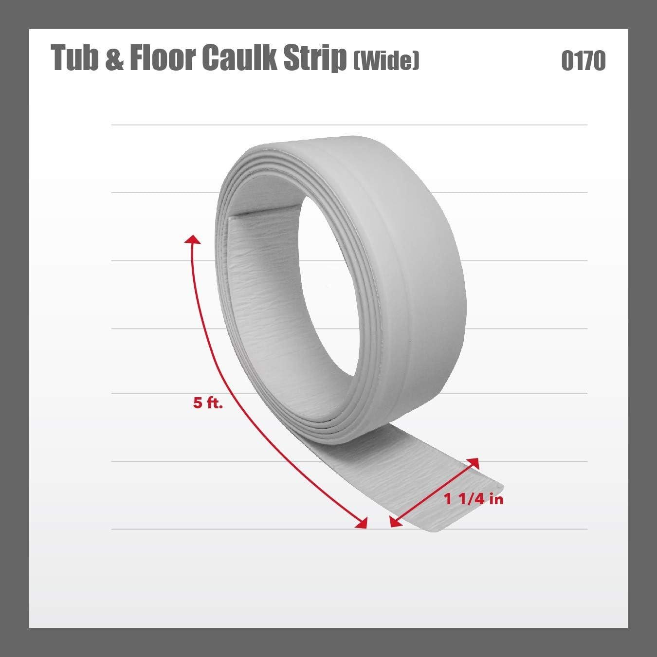 Tira de Calafateo Autoadhesiva Red Devil 0170, 3.2 cm x 1.52 m, Blanco