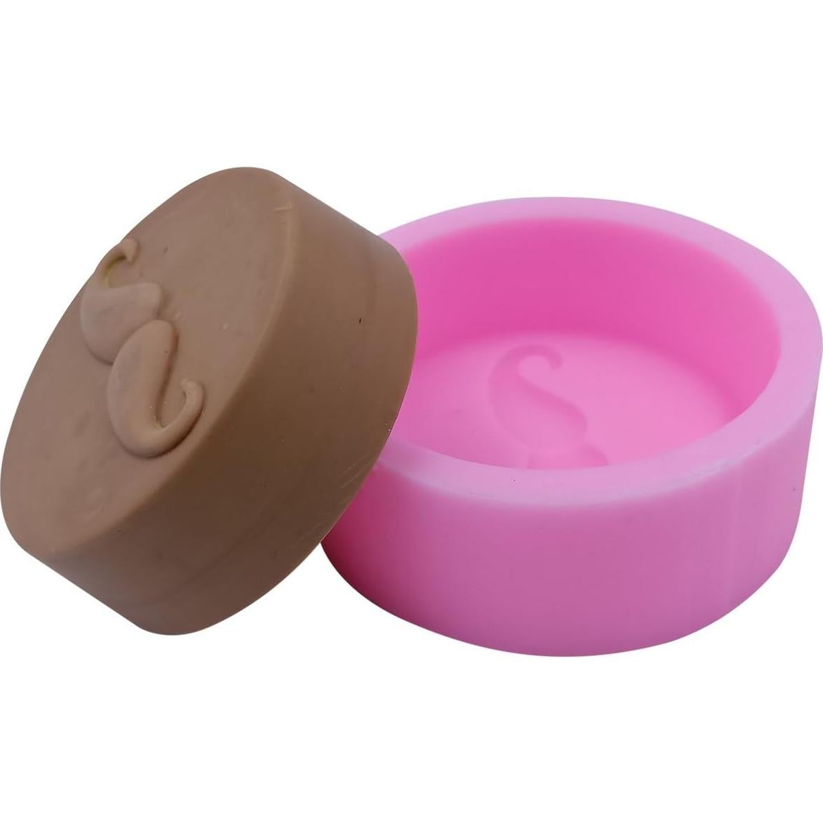 Moldes de Silicona Monqui para Jabón y Velas Rosa 9.4x3.6 cm