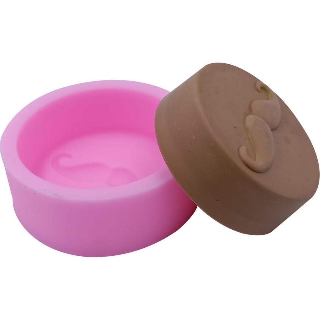 Moldes de Silicona Monqui para Jabón y Velas Rosa 9.4x3.6 cm