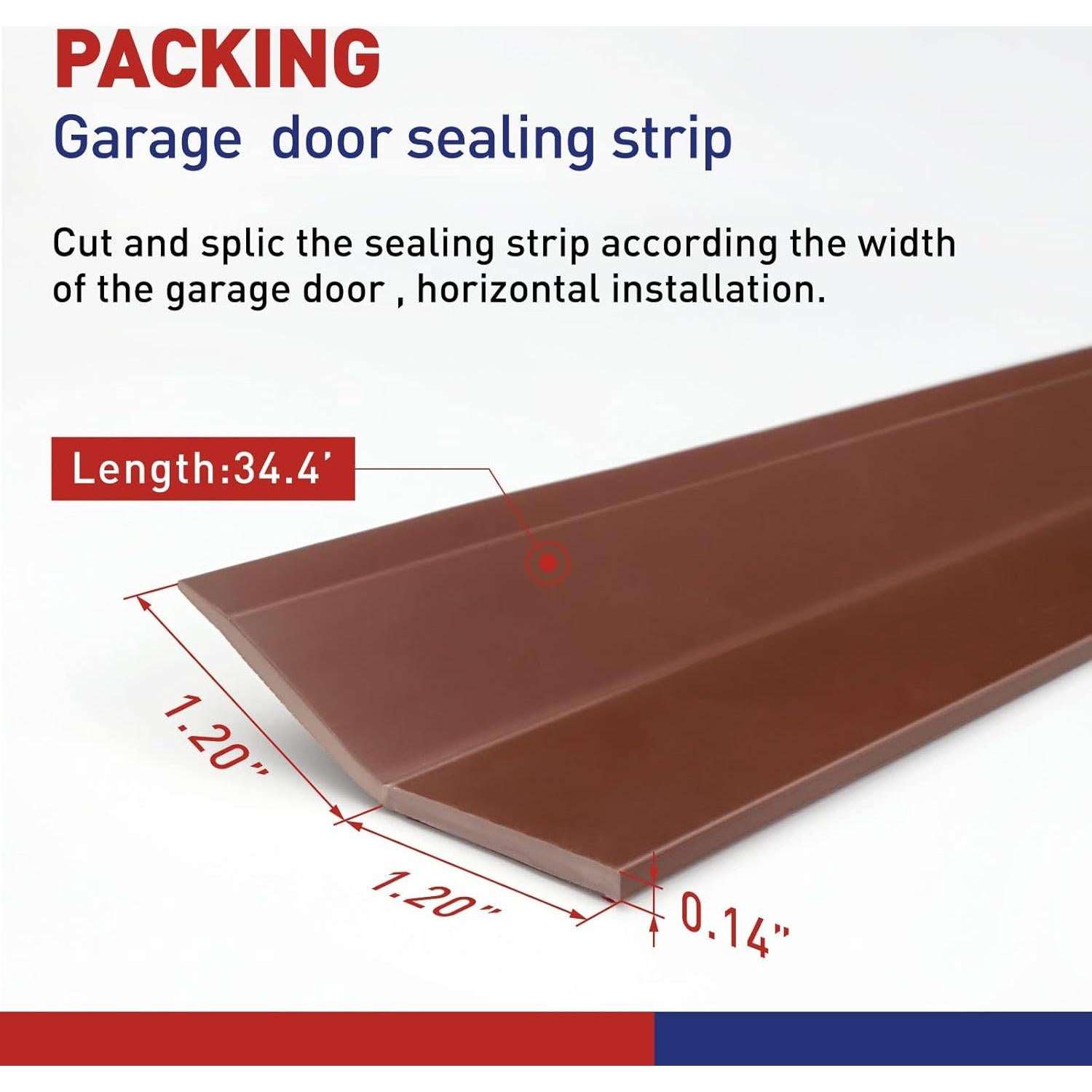 Sello de Puerta de Garaje FOSLUOC 10.5m Marrón Universal