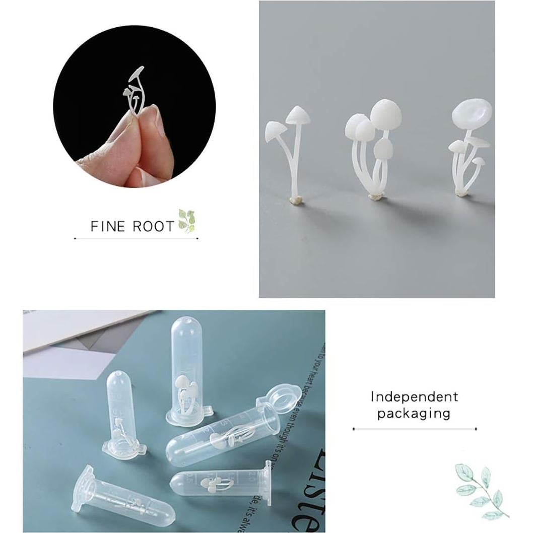 FineInno 9 Piezas Mini Hongos 3D para Resina y Manualidades