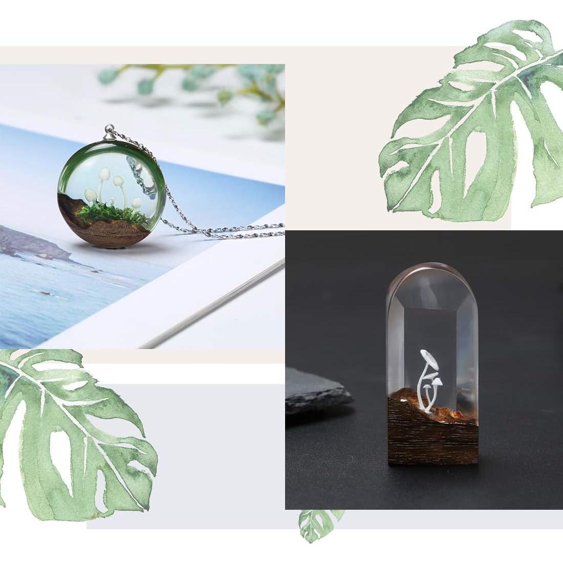 FineInno 9 Piezas Mini Hongos 3D para Resina y Manualidades