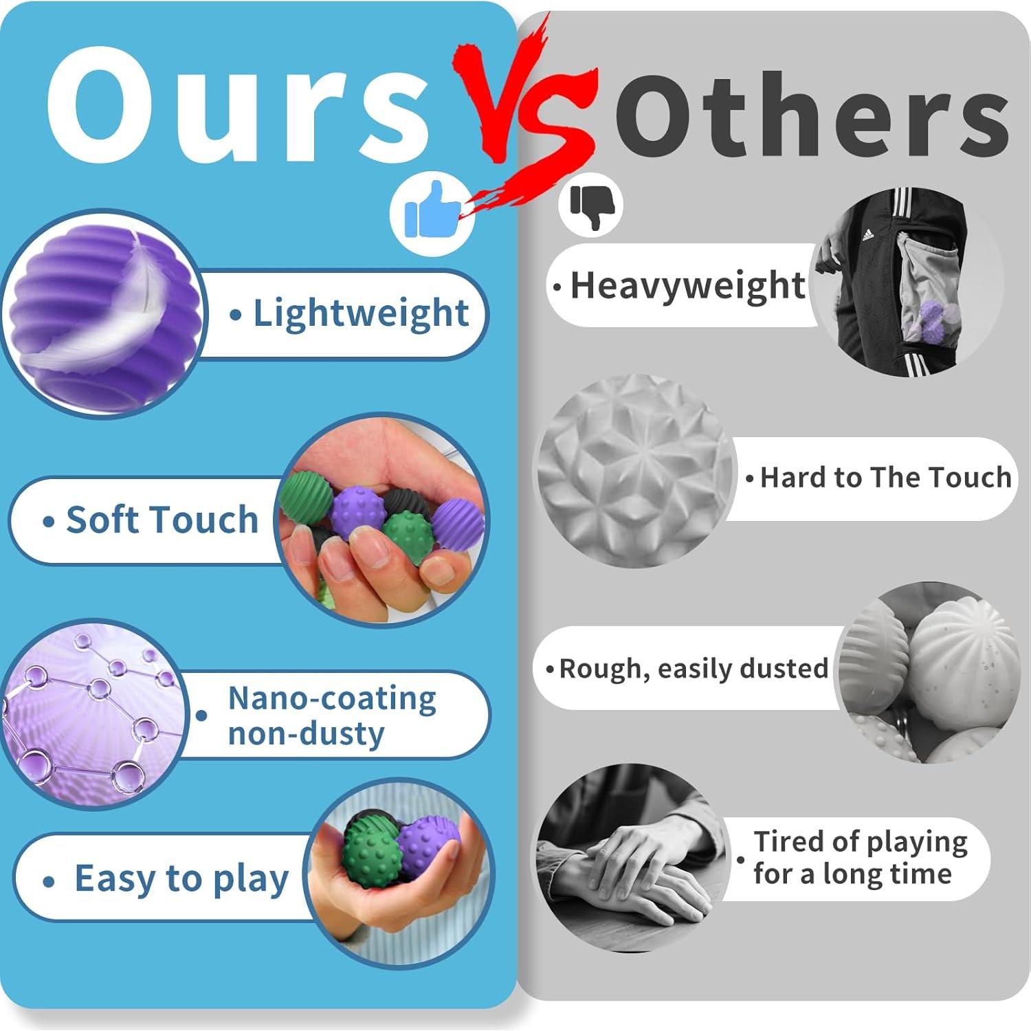 Bolas de Estrés Magnéticas de Silicona HengLiSam - 6 Piezas