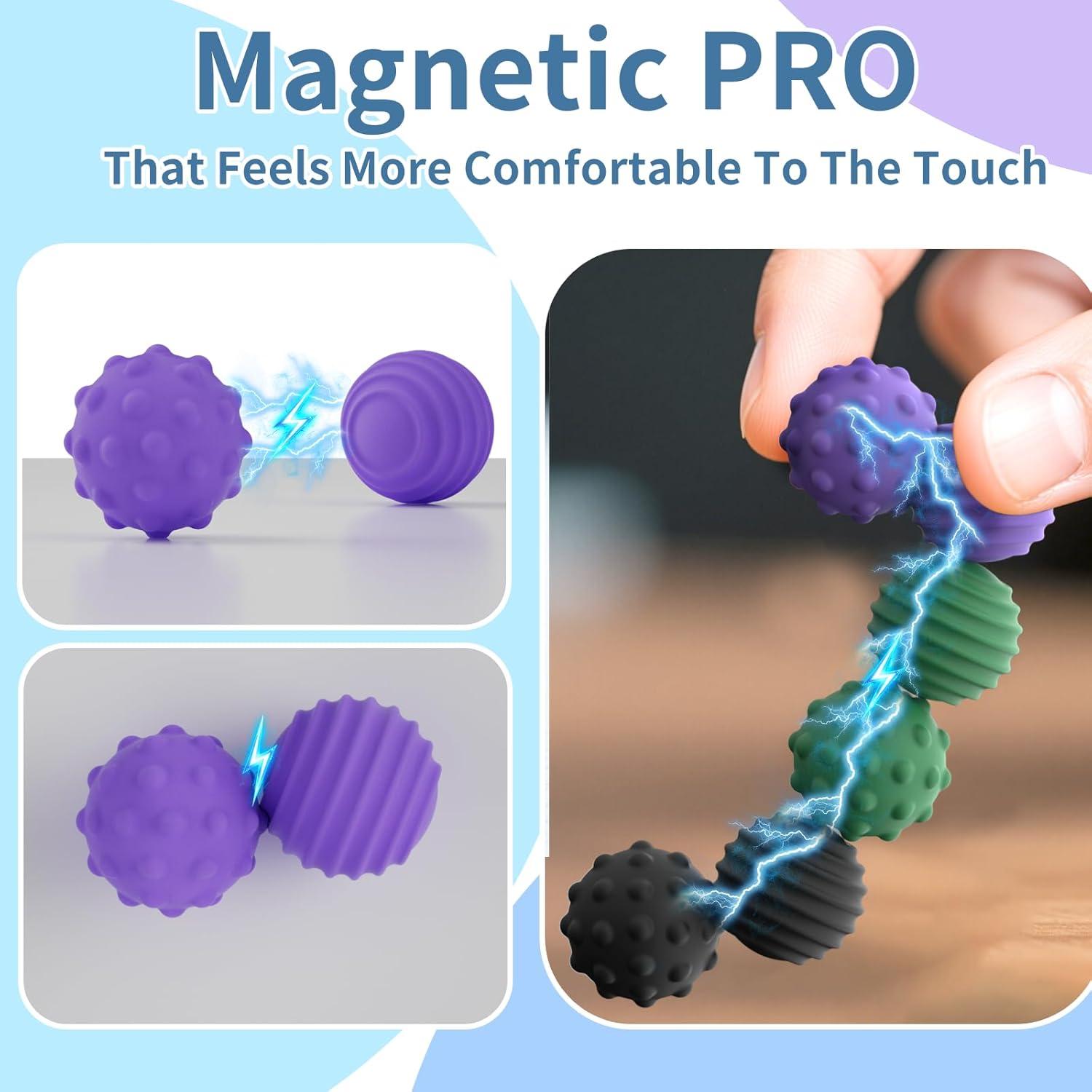Bolas de Estrés Magnéticas de Silicona HengLiSam - 6 Piezas
