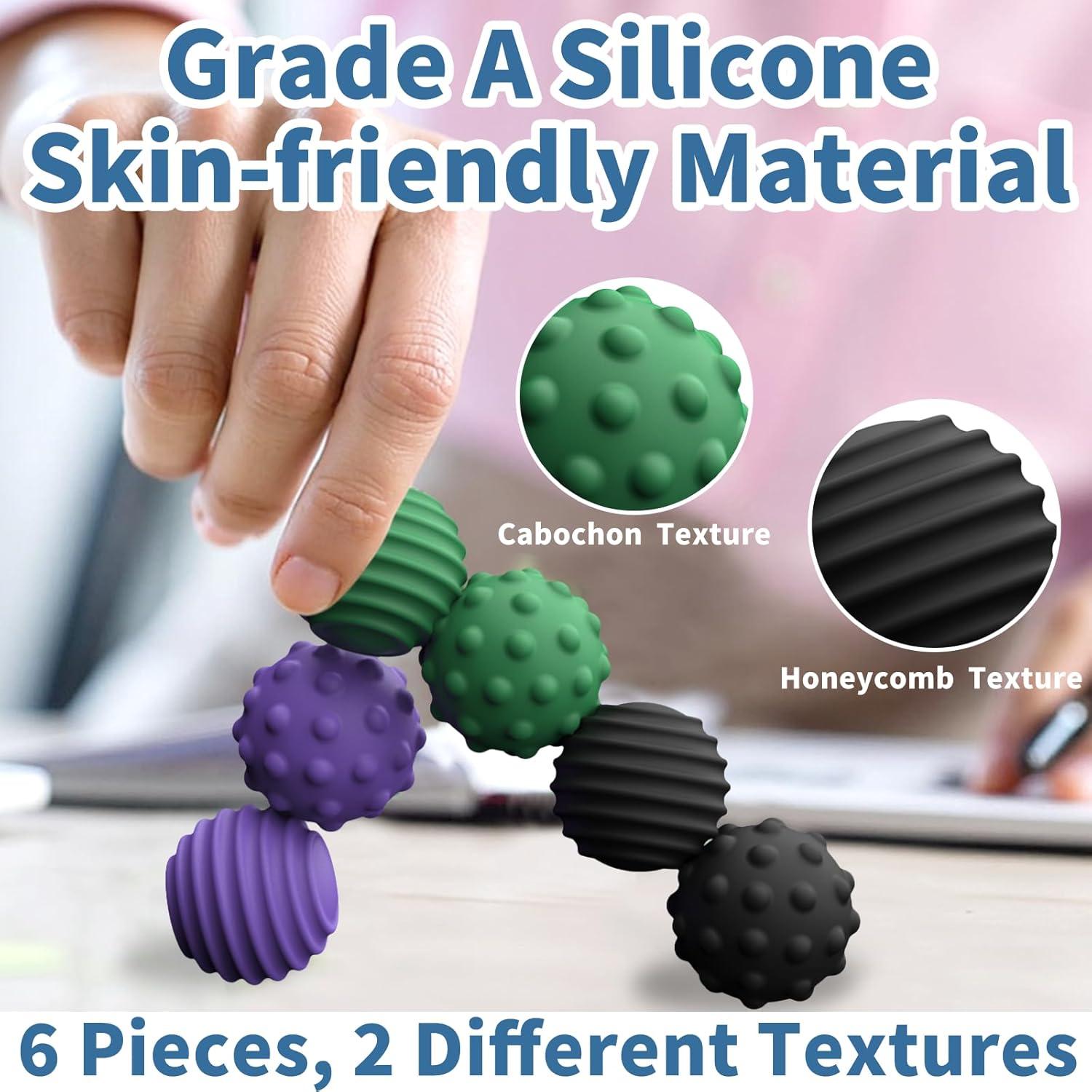 Bolas de Estrés Magnéticas de Silicona HengLiSam - 6 Piezas