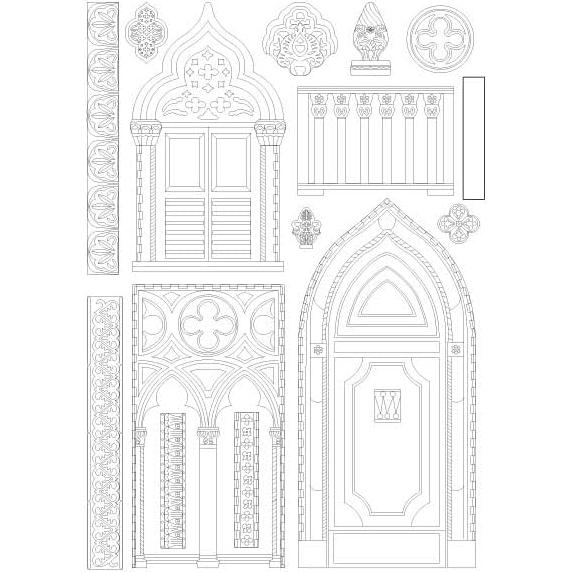 Molde de Silicona A5 Stamperia para Scrapbooking y Manualidades