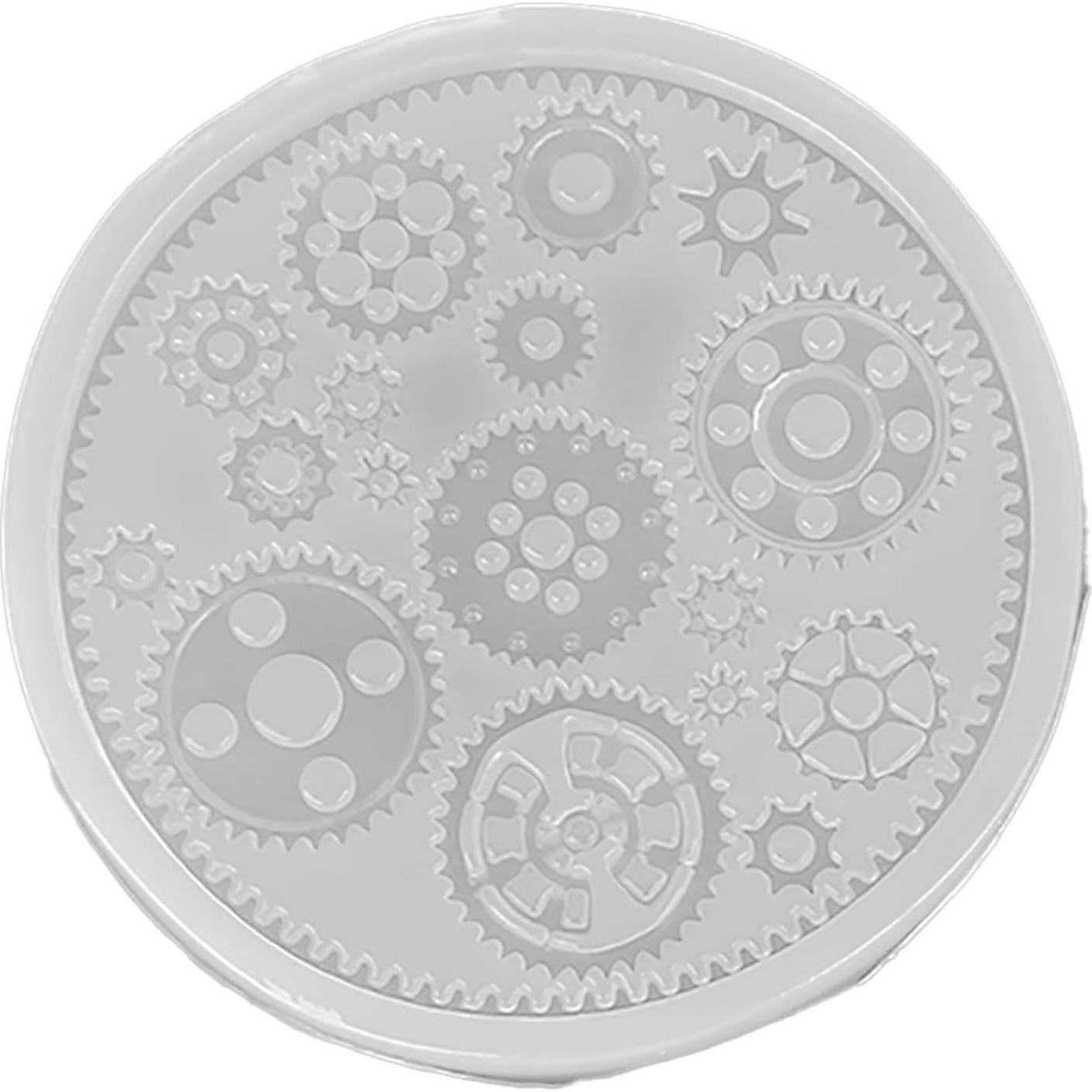 Molde de Silicona Engranaje 4 Piezas Walfront - Chocolate y Resina