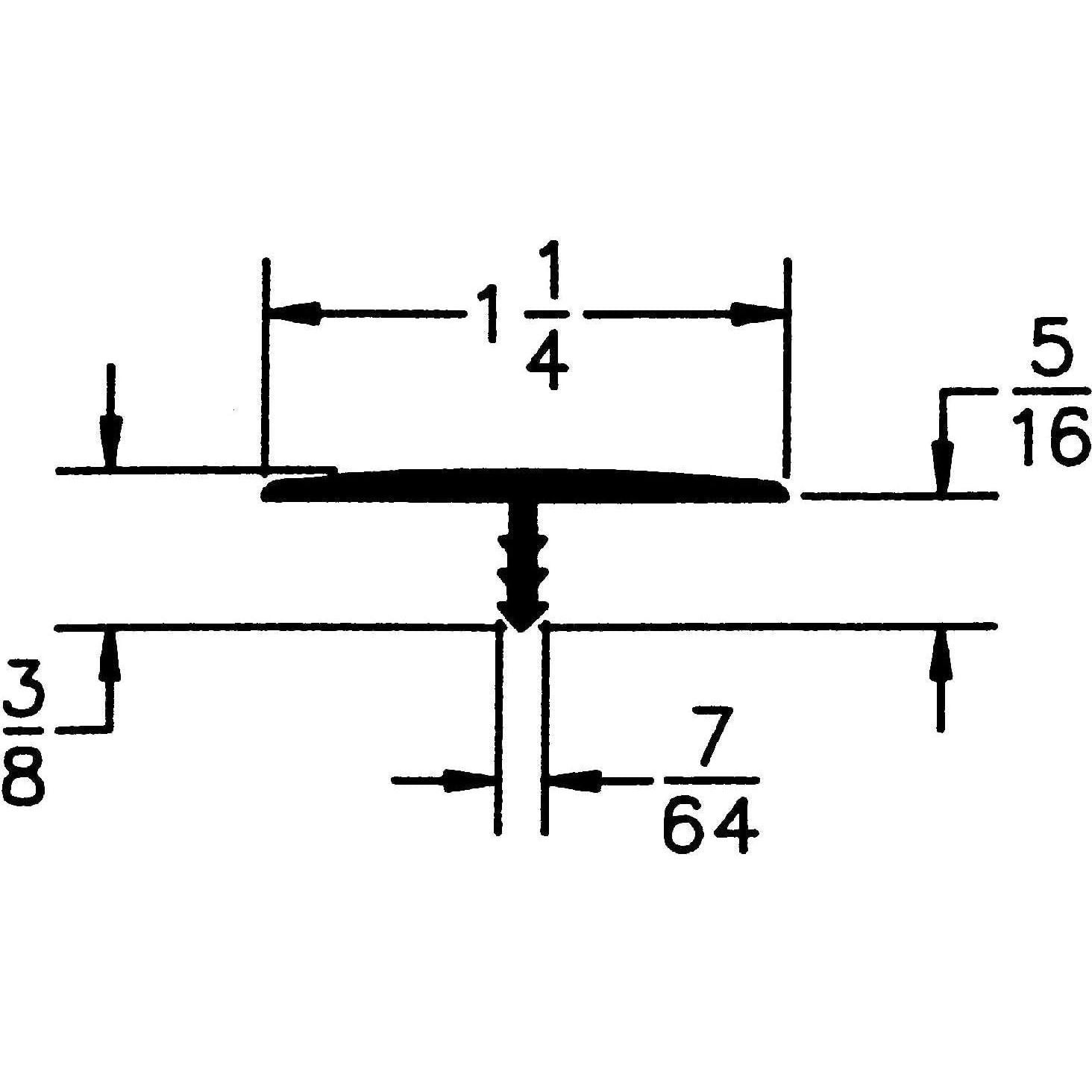 Moldura T Plástica Blanca Edge Supply 1.25" x 3.66 m para Proyectos
