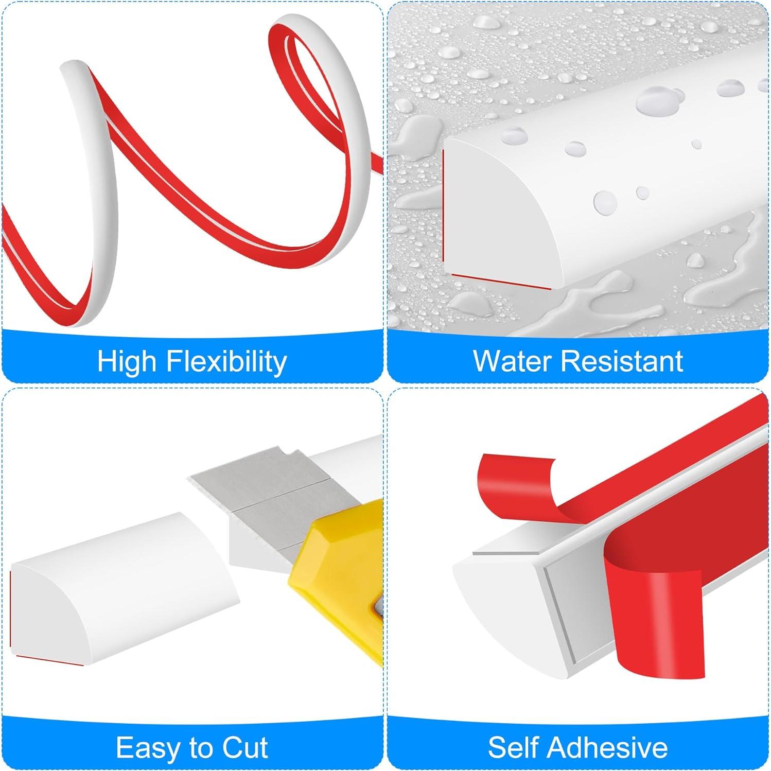 Moldura Flexible Autoadhesiva MYFAMIREA 304.8 cm Blanca