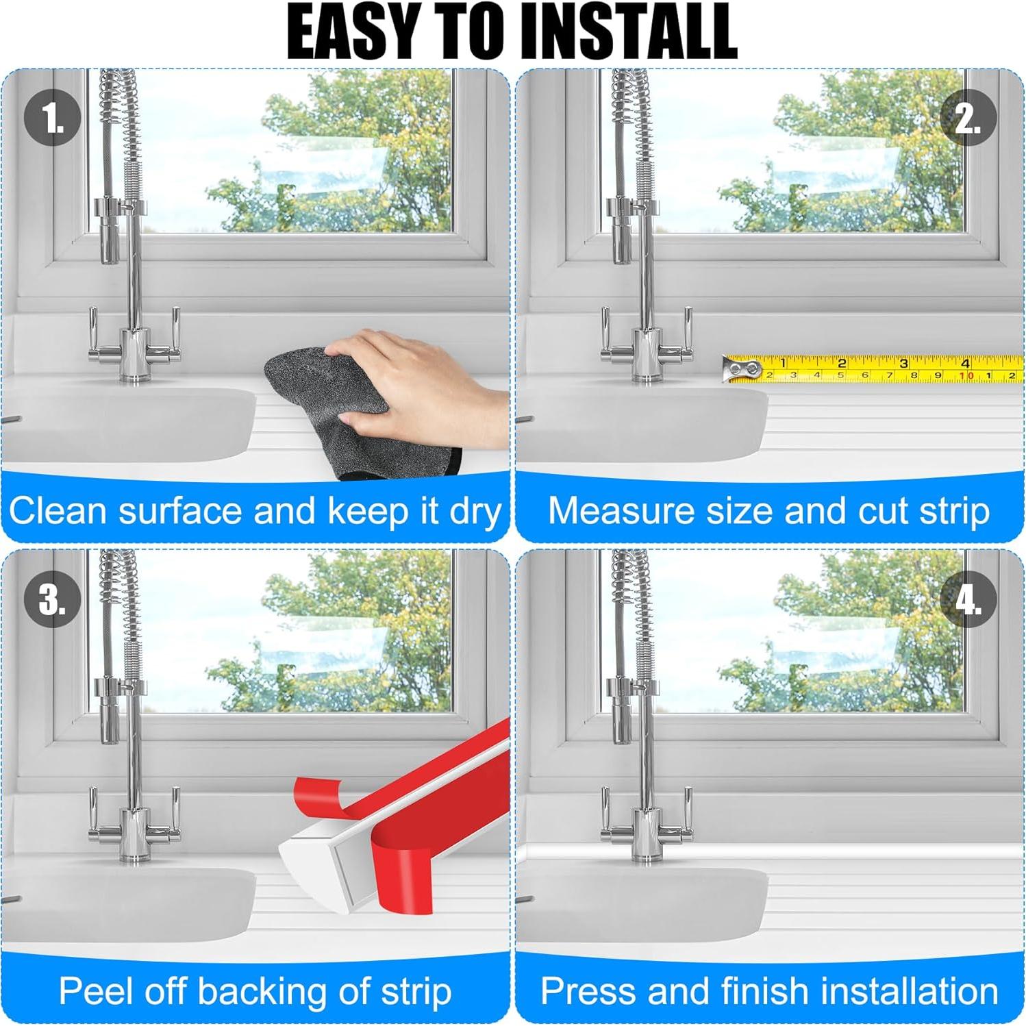 Moldura Flexible Autoadhesiva MYFAMIREA 304.8 cm Blanca