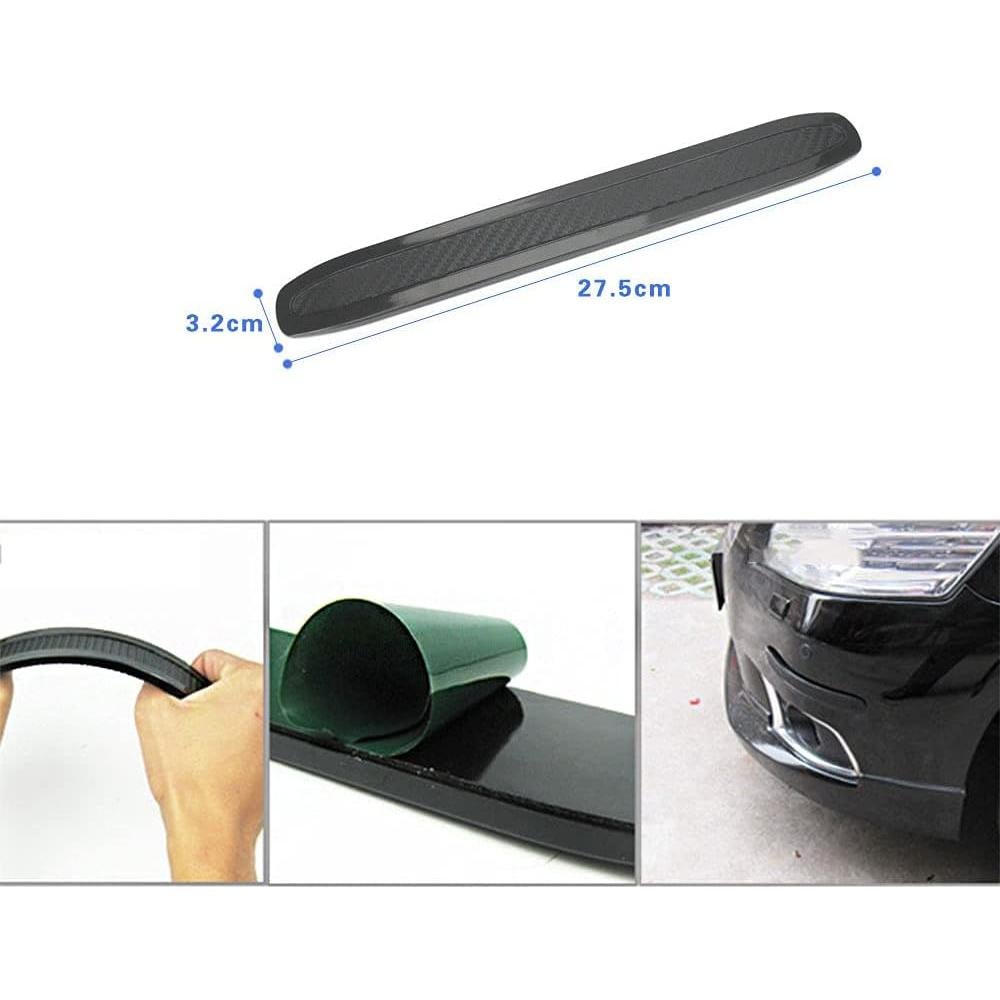 4 Tiras de Protección para Parachoques MACHSWON - Fibra de Carbono