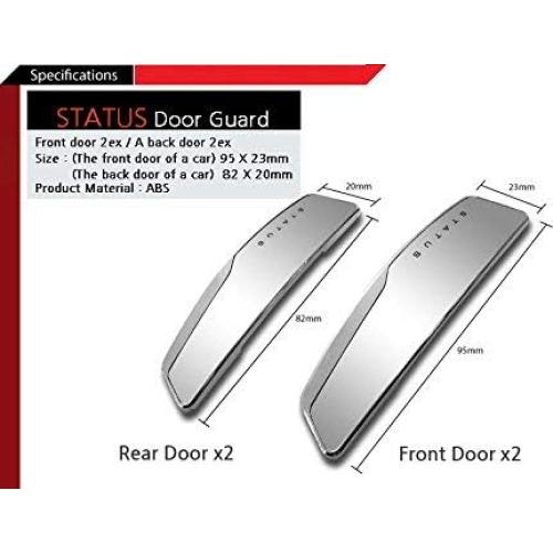 Protector de Bisel de Puerta Status Universal Blanco 4 Pcs