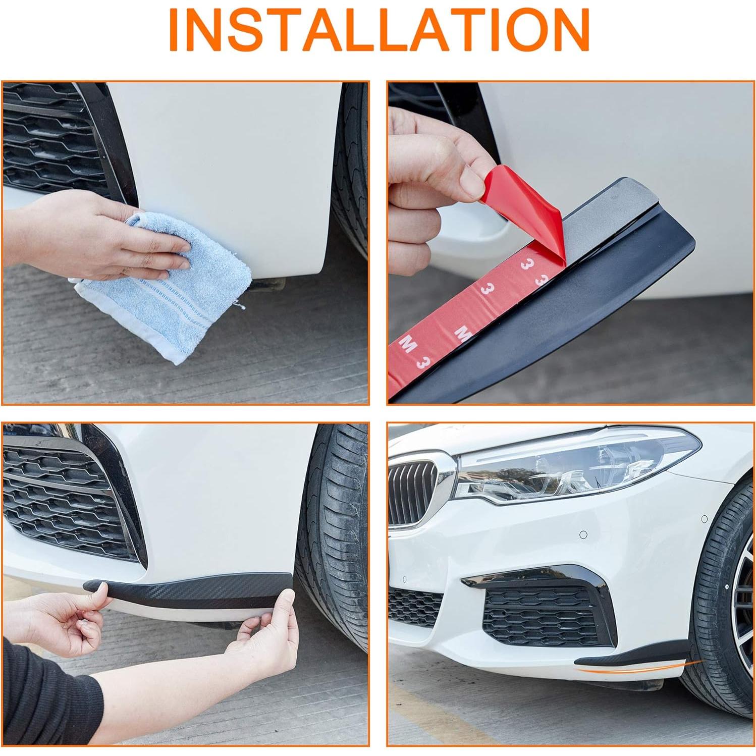 TOMALL 2 Piezas Protector Universal de Esquinas para Coche 25.5cm