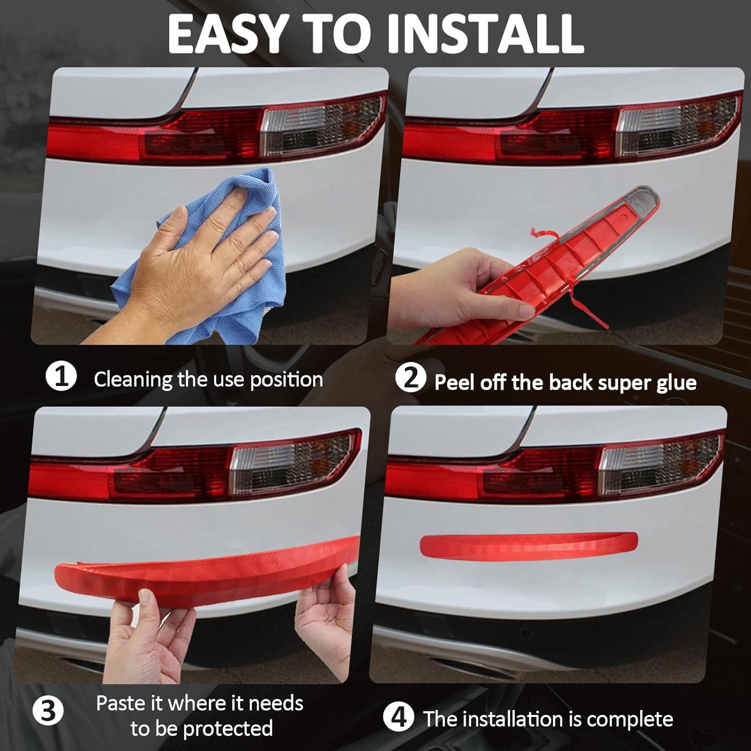 Parche Protector de Parachoques BokWin Negro 2 Piezas Universal