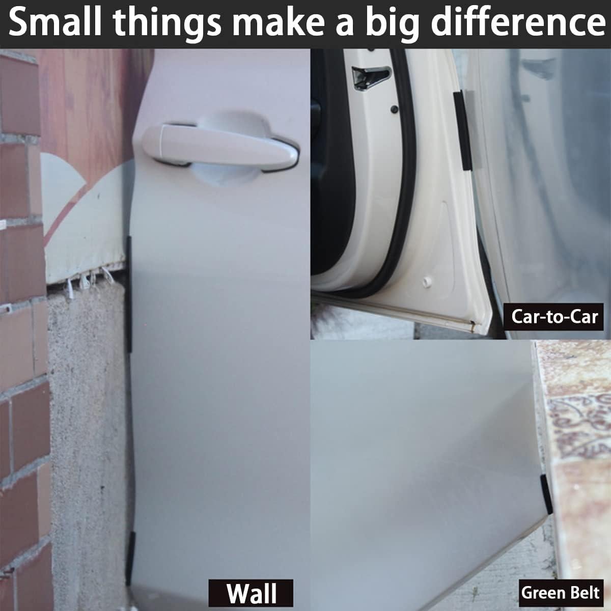 BESULEN Protector de Bordes de Puertas de Coche Negro