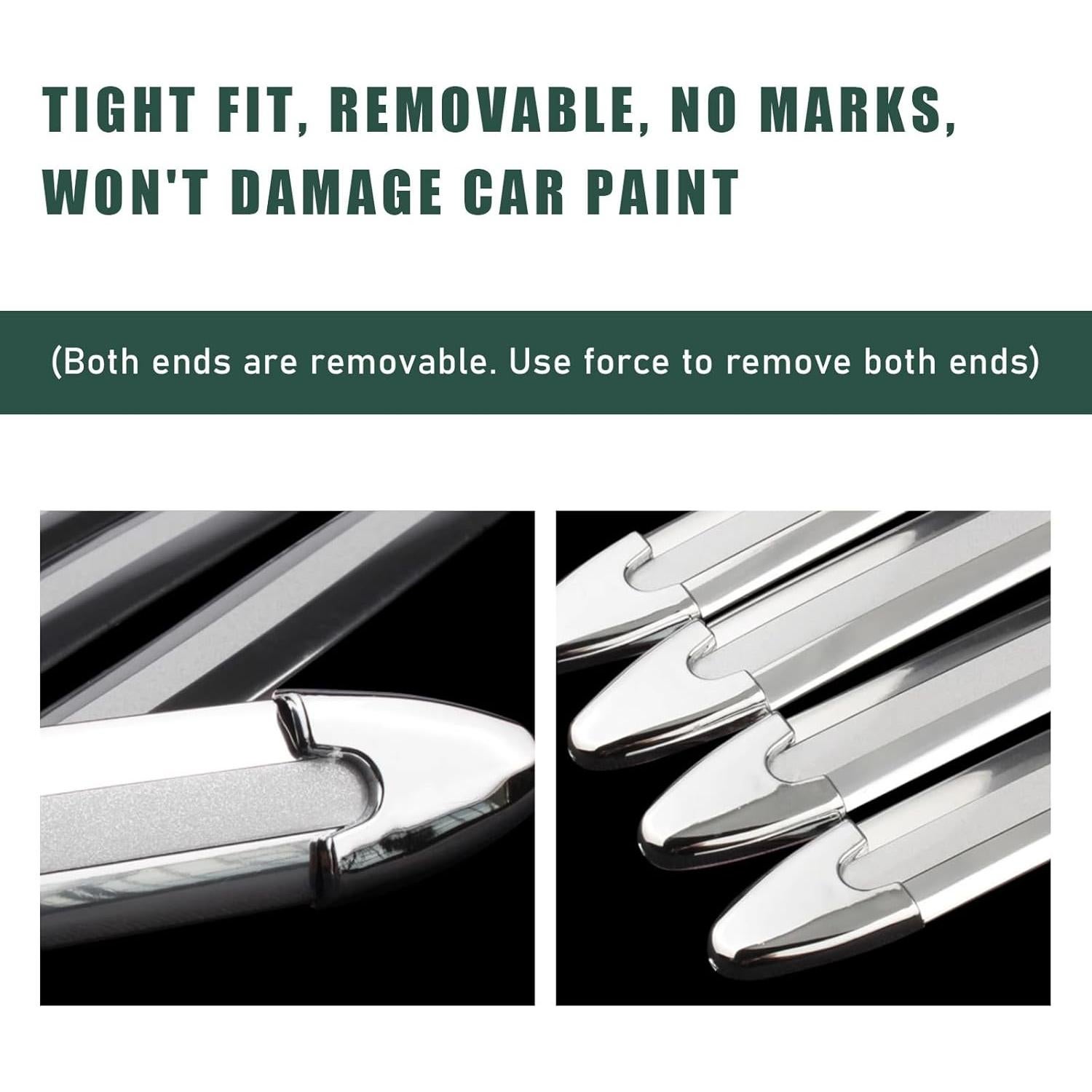 4 Piezas Tira Protectora de Parachoques SUV Coche Suvnie