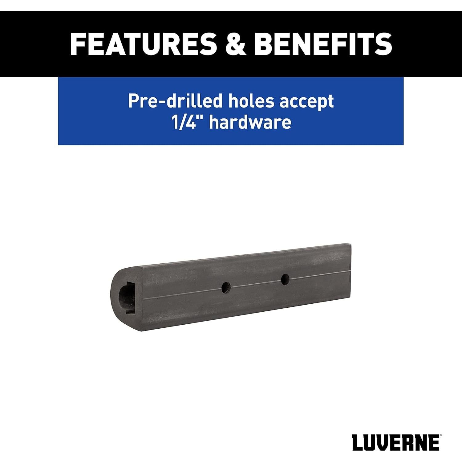 Protector de Parachoques de Goma LUVERNE 50.8x11.4 cm - Paquete de 3