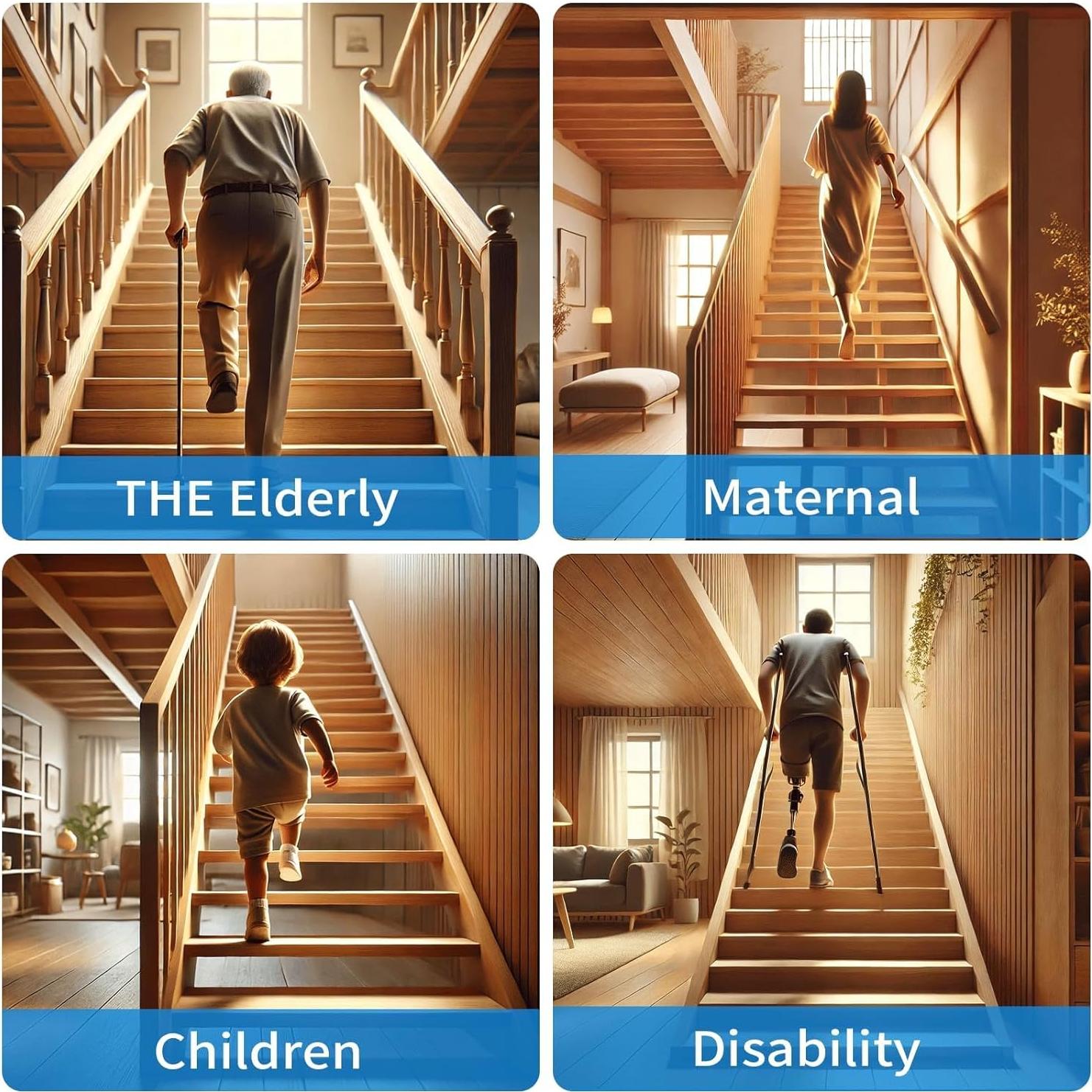 Protector de Borde de Escalera Elvone 3.05m Negro Antideslizante