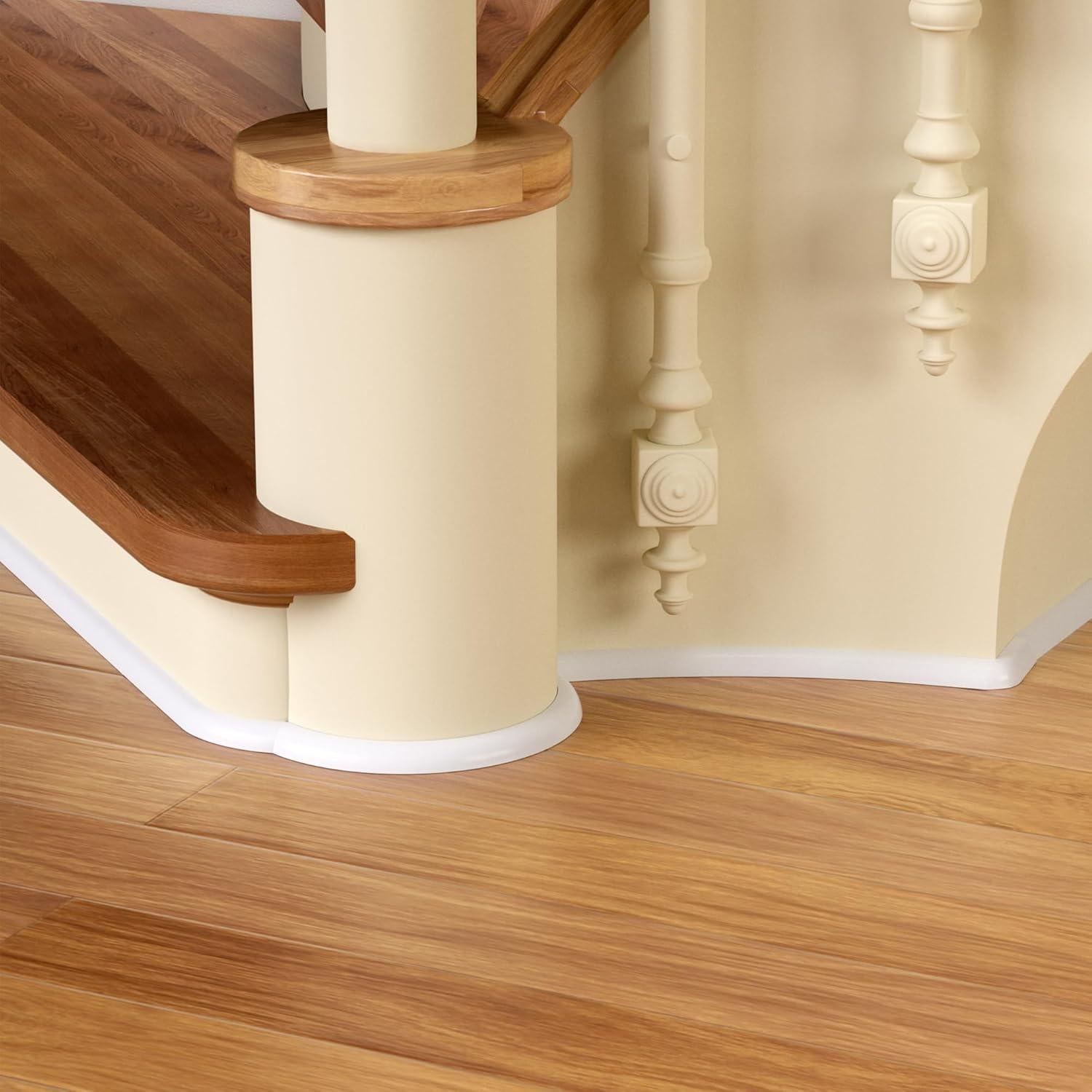 Moldura Flexible de Cuarto Redondo GCJUYA 600 cm Blanco