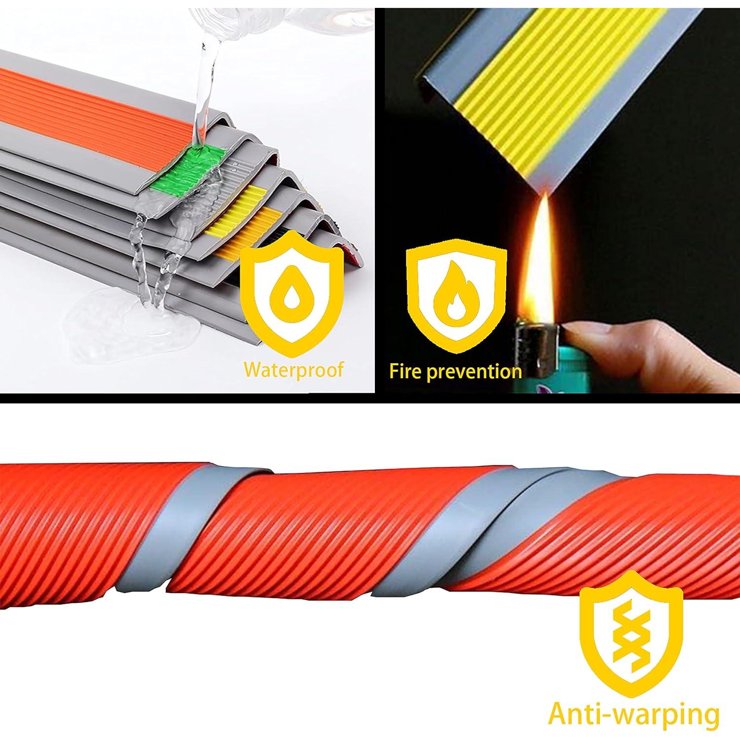 Bisel de Escalera Antideslizante ZMEN 2.13m Goma Marrón Claro